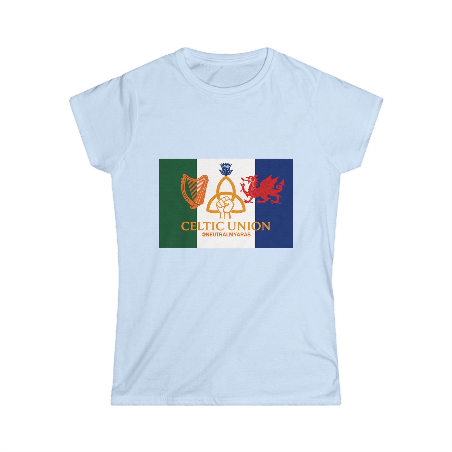 Women's CELTIC UNION FLAG Softstyle Tee