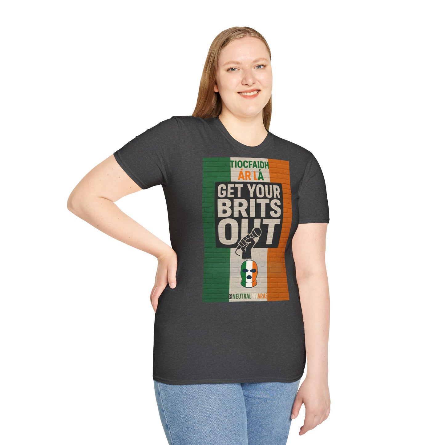 🔥 "GET YOUR BRITS OUT" Tiocfaidh Ár Lá T-shirt ☘️