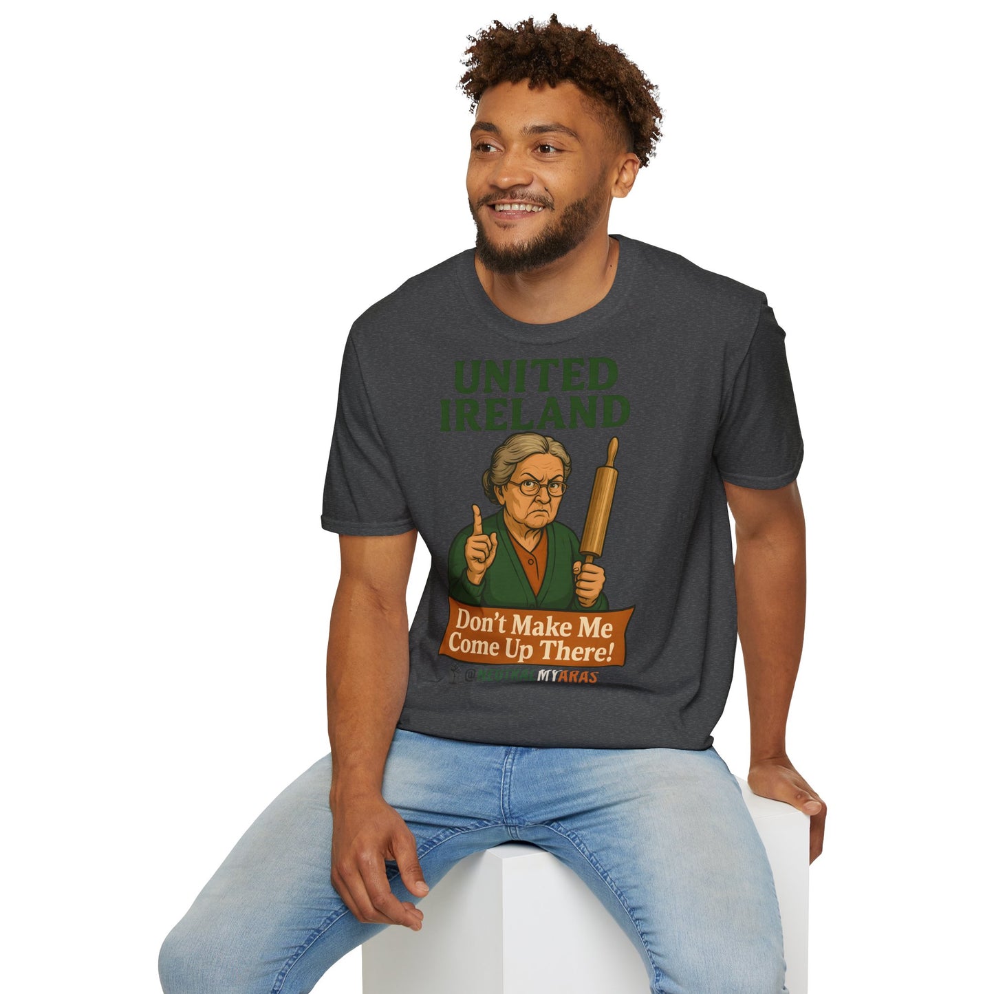🔥 ANGRY GRANNY "United Ireland – Don’t Make Me Come Up There" T-Shirt ☘️