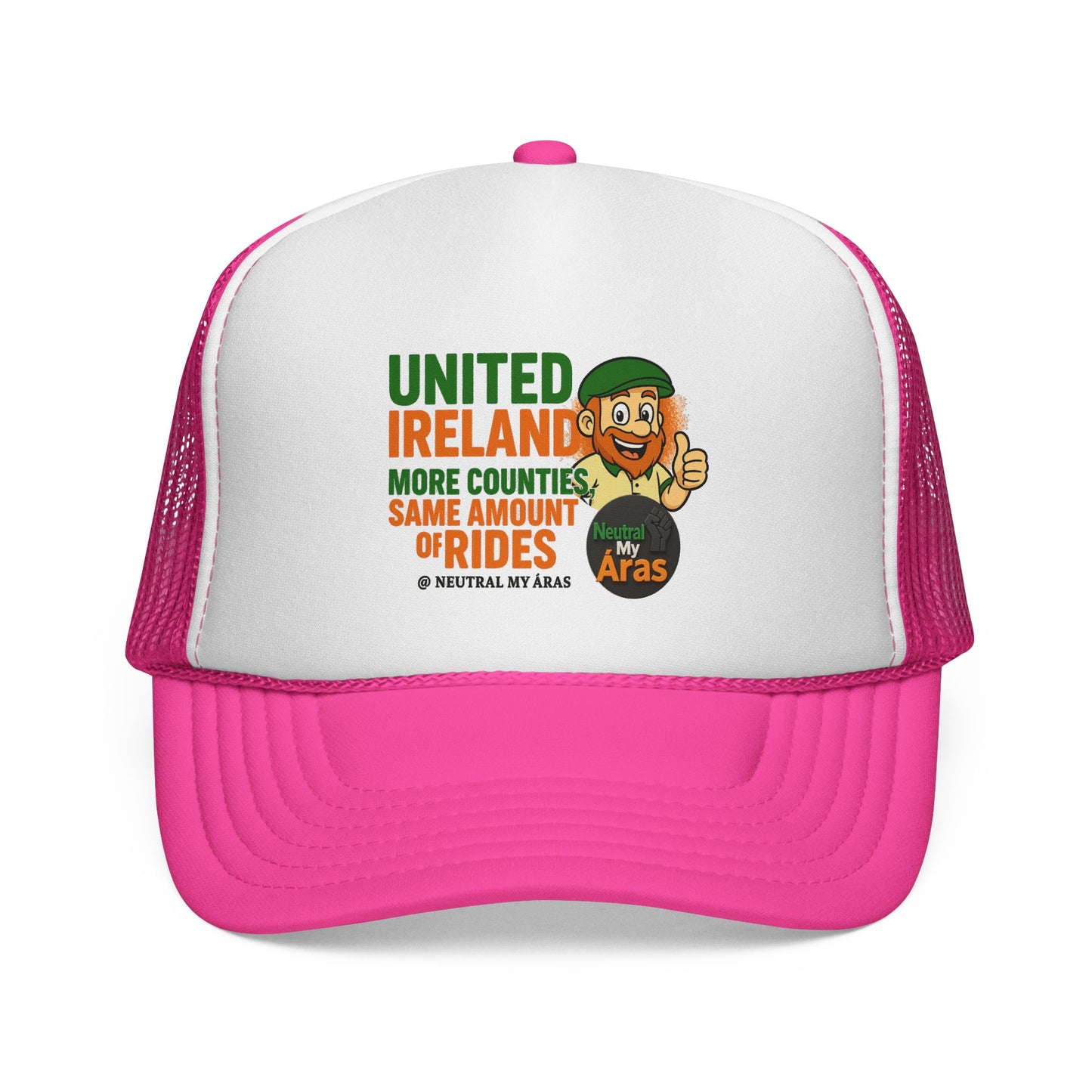 Copy of 🧢 United Ireland Trucker Hat – "More Counties, Same Amount of Rides" Fun Irish Hat, St. Patrick's Day Gift, Casual Outdoor Wear, Festival Accessory, Unique Gift Idea