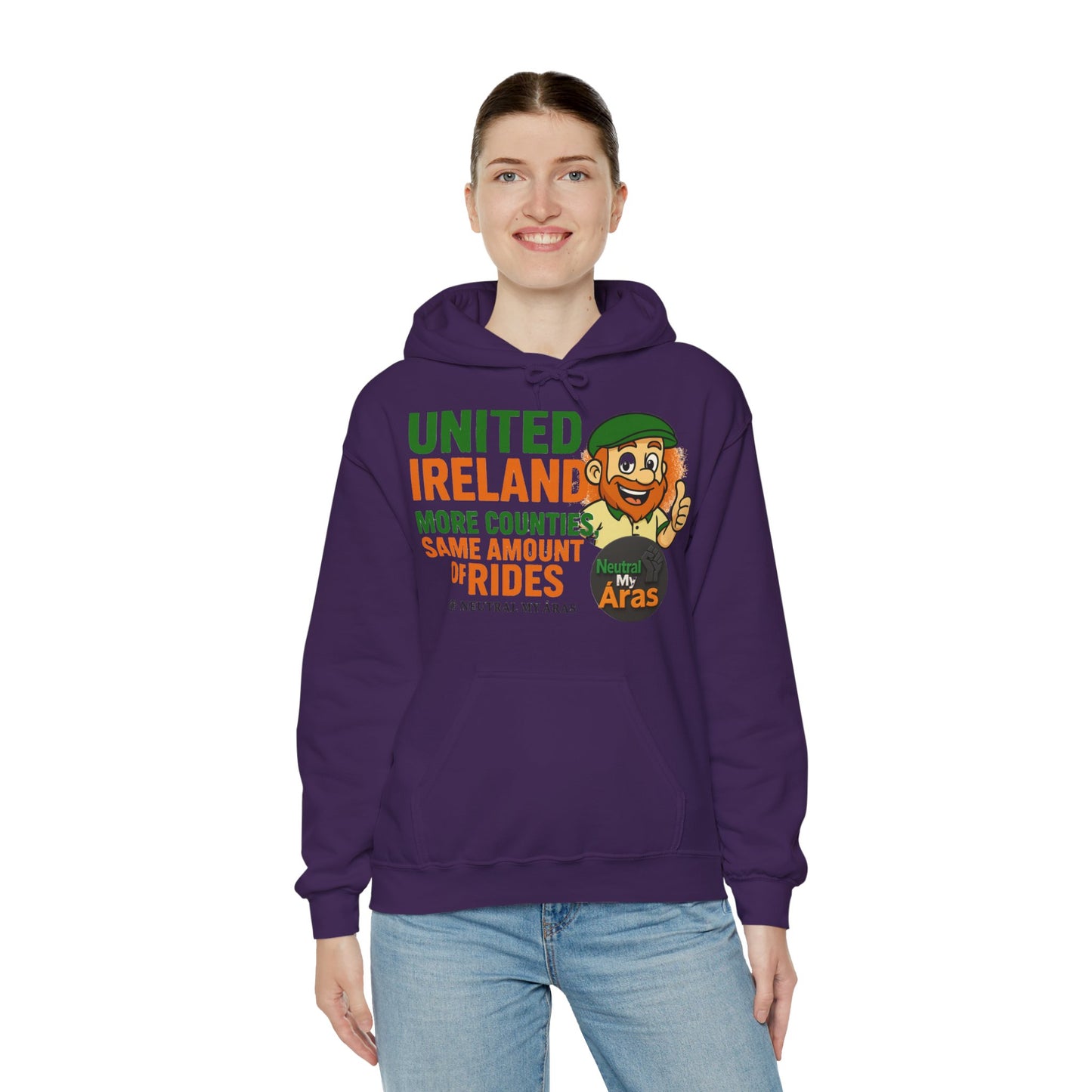 "UNITED IRELAND – MORE COUNTIES, SAME AMOUNT OF RIDES" – The Only Thing That’s Changing is the Territory - United Ireland Graphic Hoodie