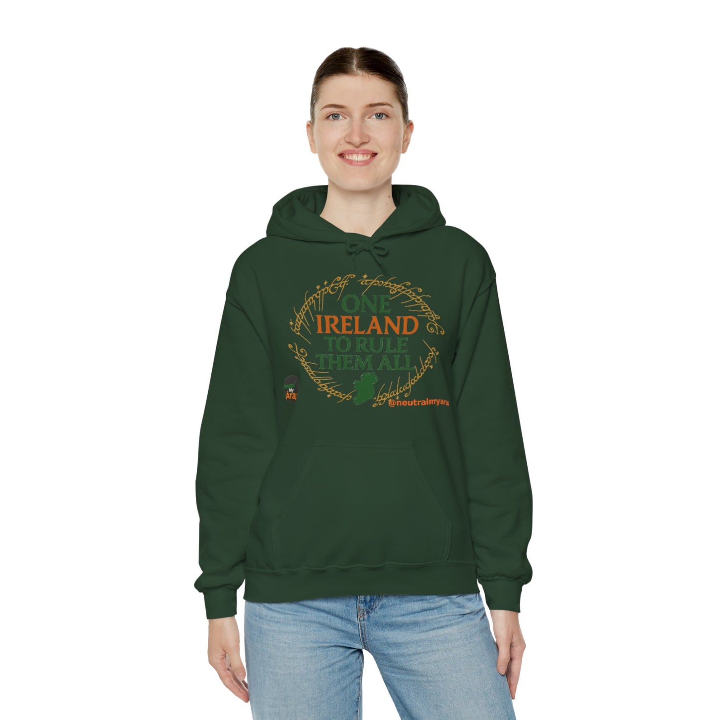 Hoodie "ONE IRELAND TO RULE THEM ALL" – Wear the Legend, Live the Dream