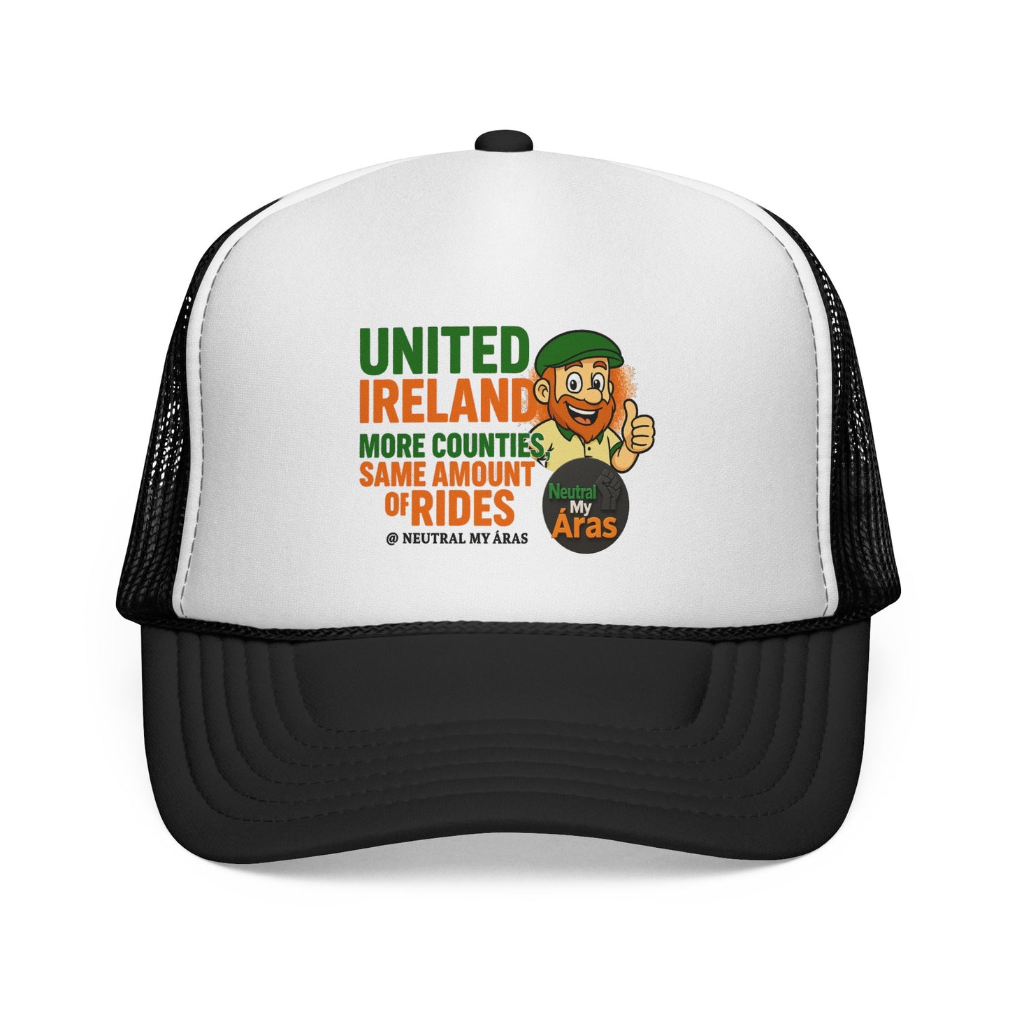 Copy of 🧢 United Ireland Trucker Hat – "More Counties, Same Amount of Rides" Fun Irish Hat, St. Patrick's Day Gift, Casual Outdoor Wear, Festival Accessory, Unique Gift Idea