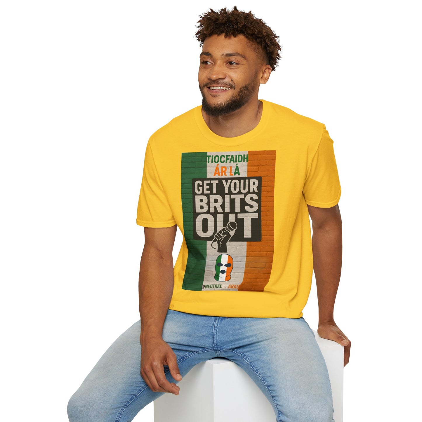 🔥 "GET YOUR BRITS OUT" Tiocfaidh Ár Lá T-shirt ☘️