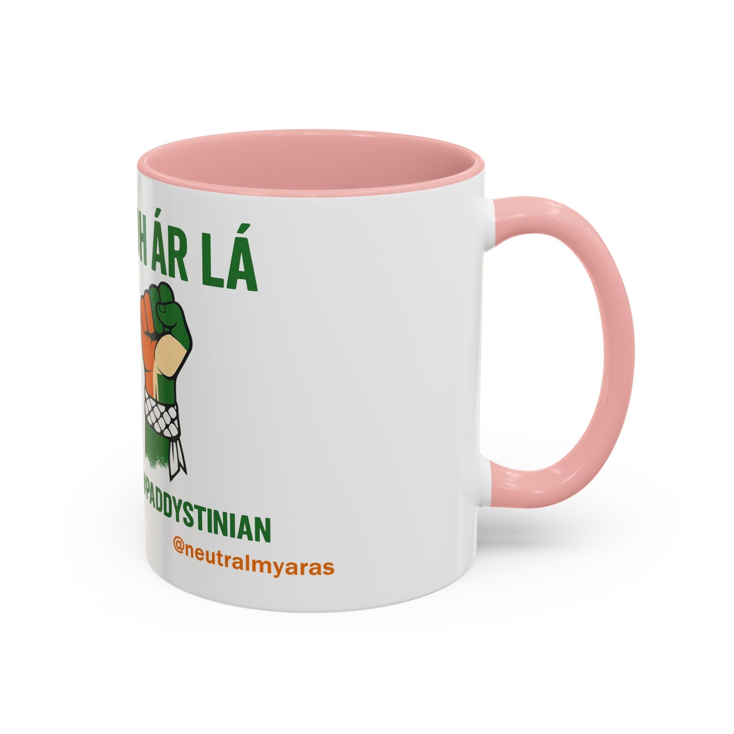☕ Tiocfaidh ár lá Meets Intifada – One Struggle - Paddystinian Mug