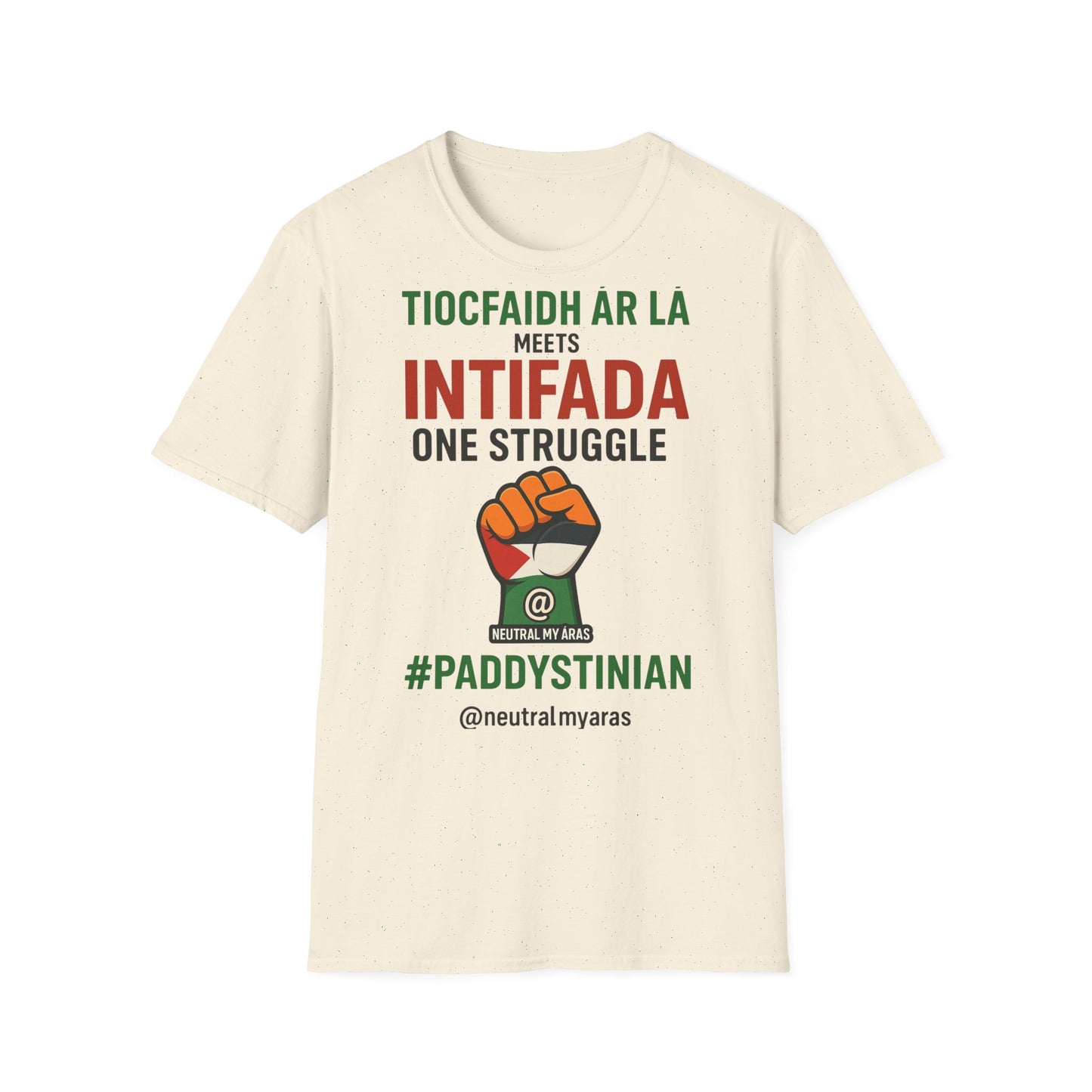 👕 “Tiocfaidh ár lá” Meets “Intifada” – One Struggle - Paddystinian T-Shirt