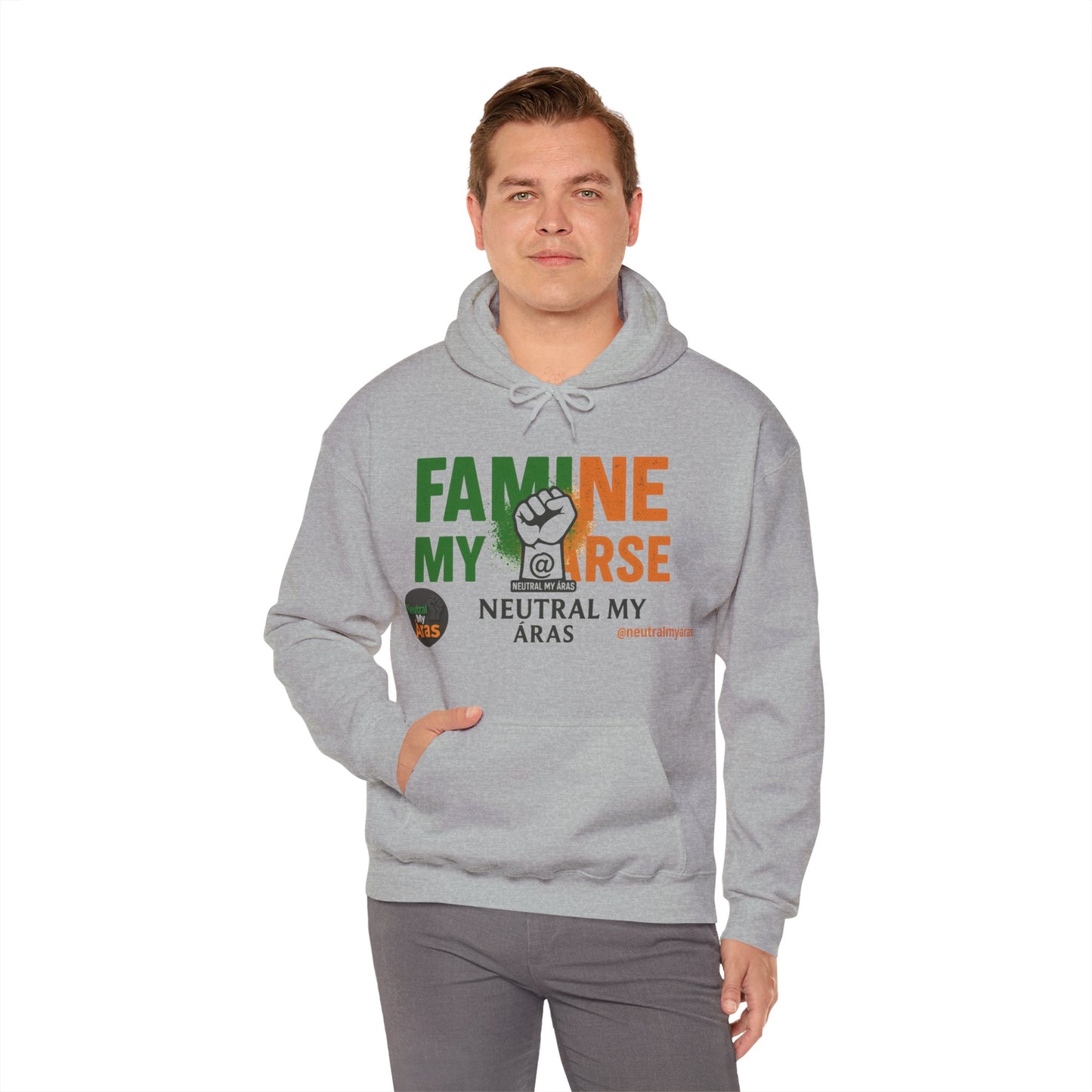 "FAMINE MY ARSE" – The Hoodie That Speaks Truth, and a Bit of Cheek