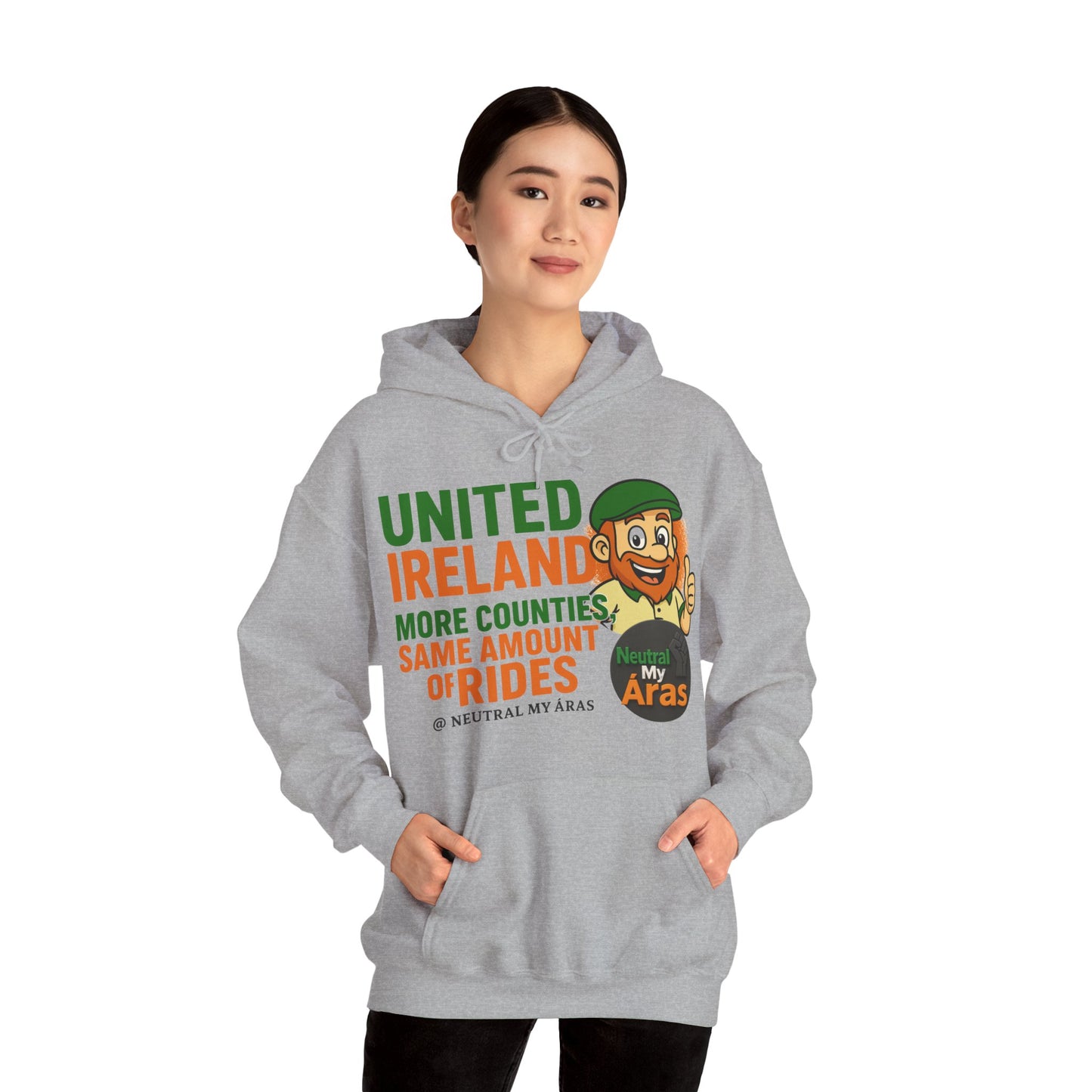 "UNITED IRELAND – MORE COUNTIES, SAME AMOUNT OF RIDES" – The Only Thing That’s Changing is the Territory - United Ireland Graphic Hoodie