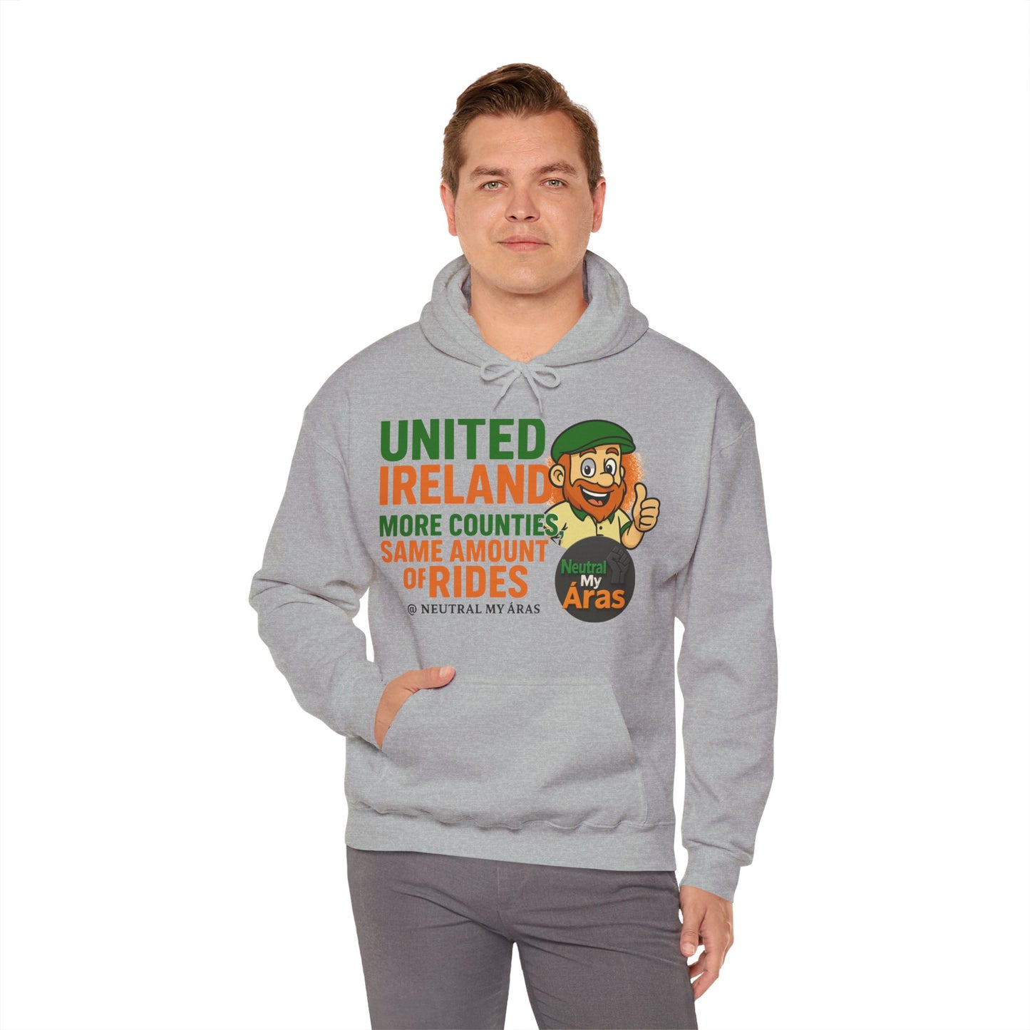"UNITED IRELAND – MORE COUNTIES, SAME AMOUNT OF RIDES" – The Only Thing That’s Changing is the Territory - United Ireland Graphic Hoodie
