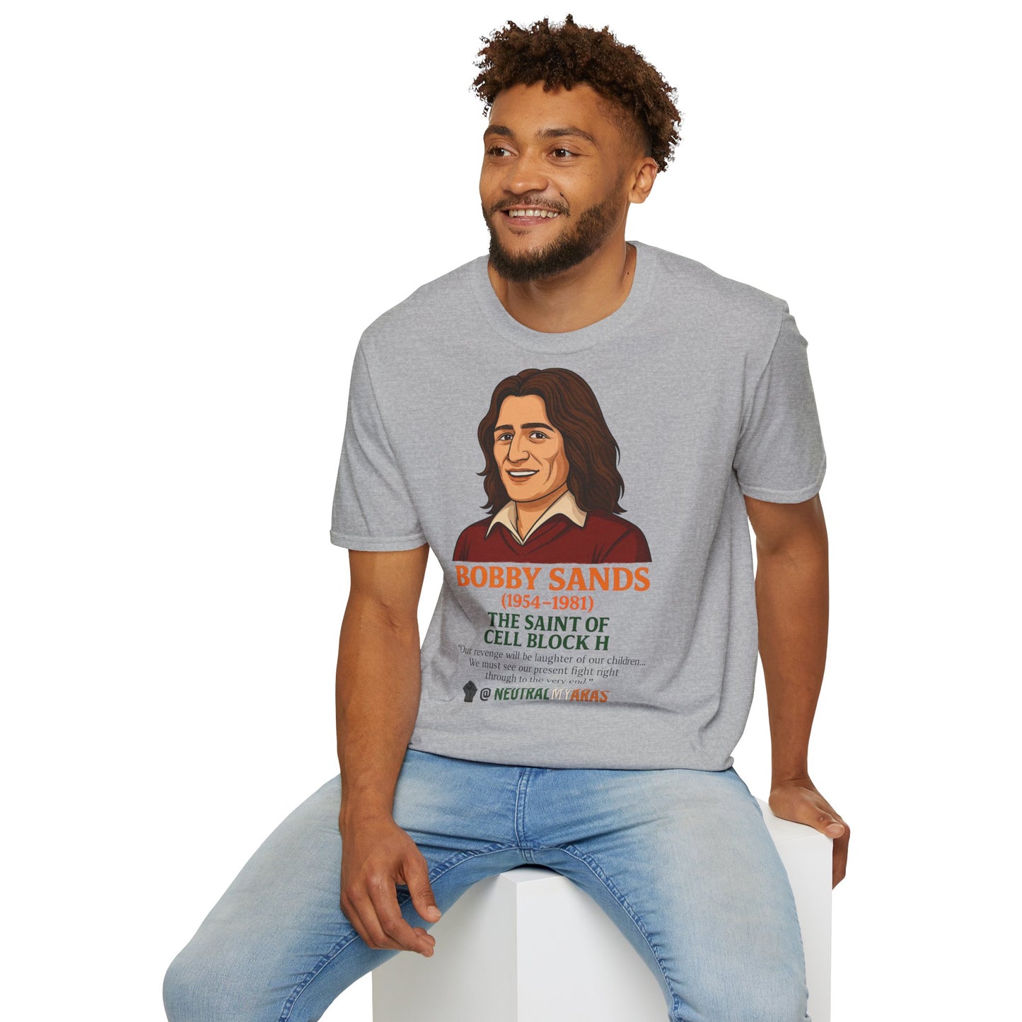 🟧 Bobby Sands – The Saint of Cell Block H T-Shirt ☘️