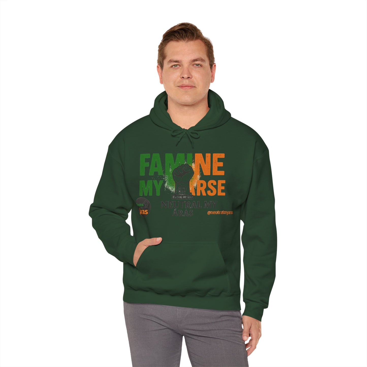 "FAMINE MY ARSE" – The Hoodie That Speaks Truth, and a Bit of Cheek