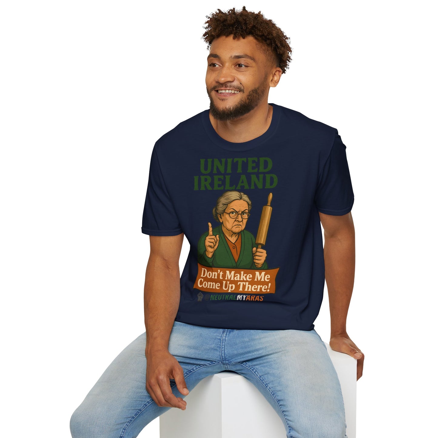 🔥 ANGRY GRANNY "United Ireland – Don’t Make Me Come Up There" T-Shirt ☘️