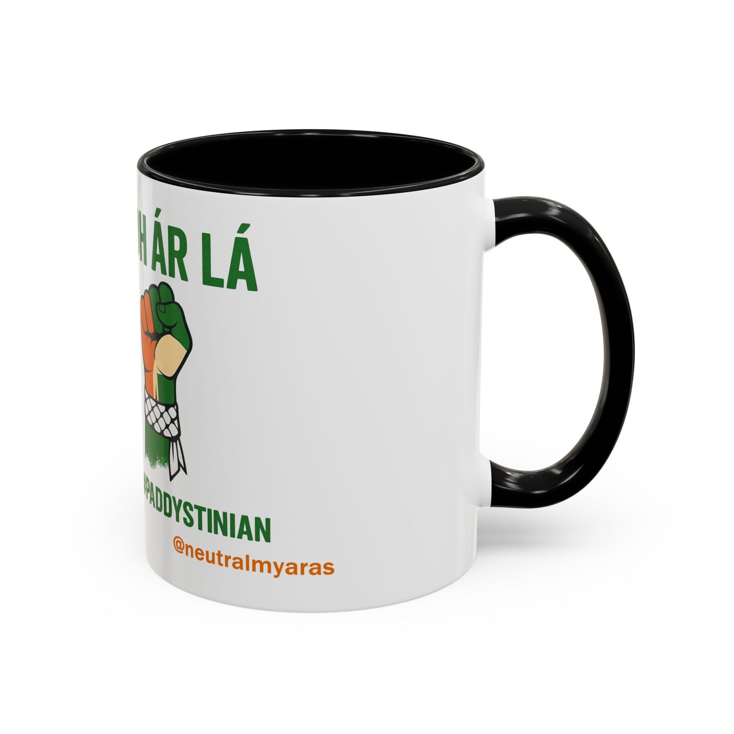 ☕ Tiocfaidh ár lá Meets Intifada – One Struggle - Paddystinian Mug