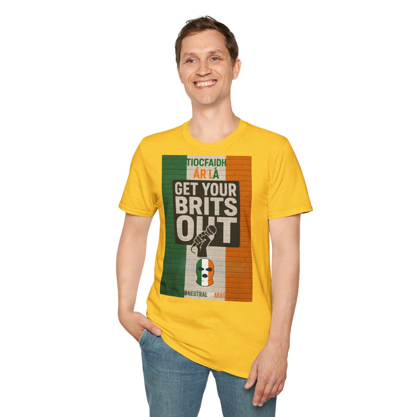 🔥 "GET YOUR BRITS OUT" Tiocfaidh Ár Lá T-shirt ☘️
