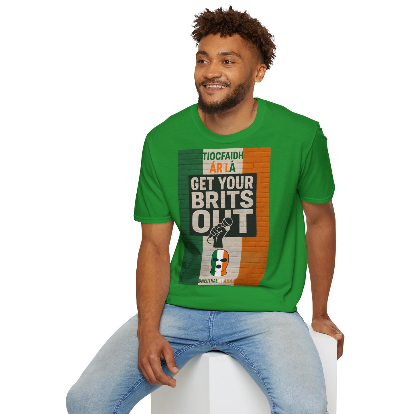 🔥 "GET YOUR BRITS OUT" Tiocfaidh Ár Lá T-shirt ☘️