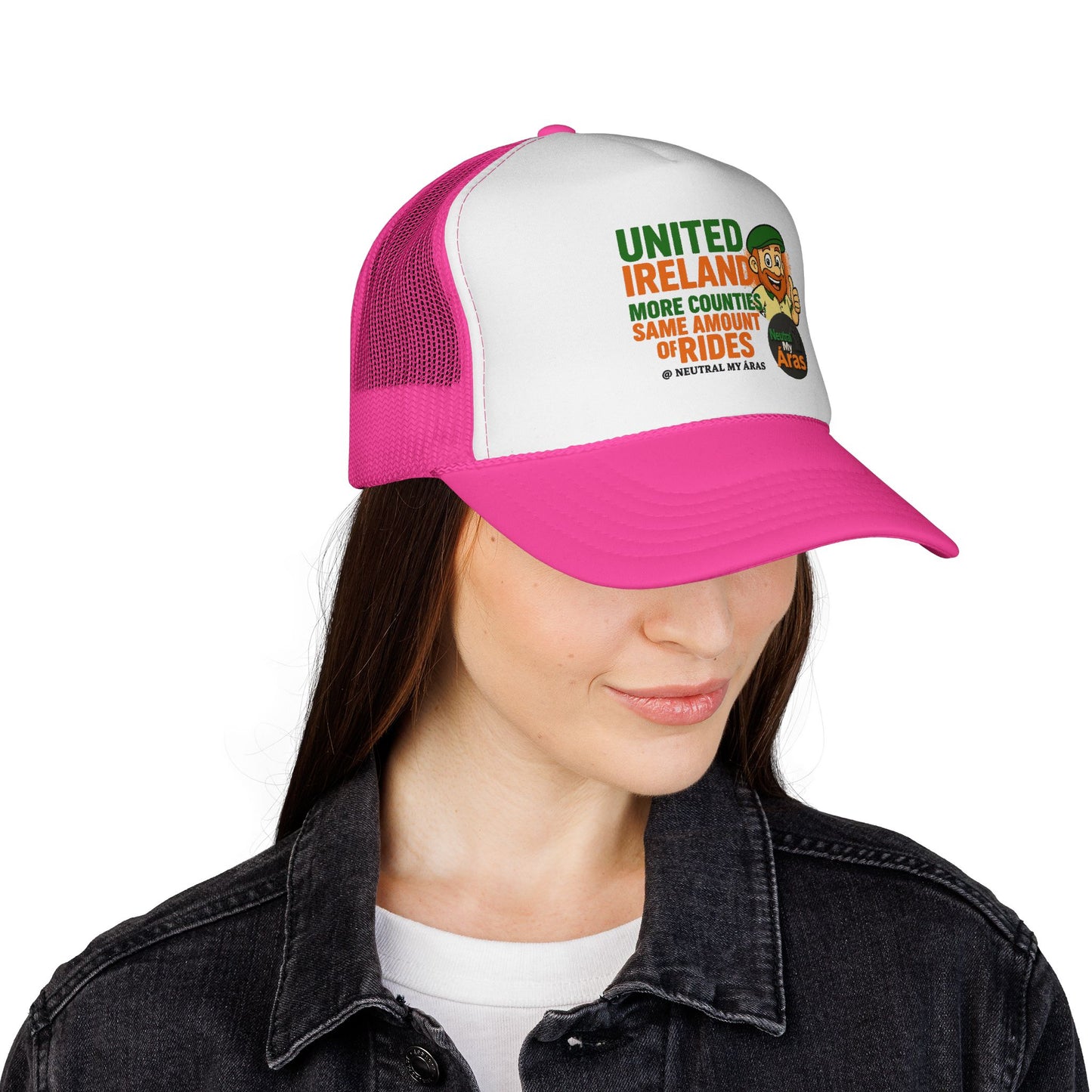 Copy of 🧢 United Ireland Trucker Hat – "More Counties, Same Amount of Rides" Fun Irish Hat, St. Patrick's Day Gift, Casual Outdoor Wear, Festival Accessory, Unique Gift Idea