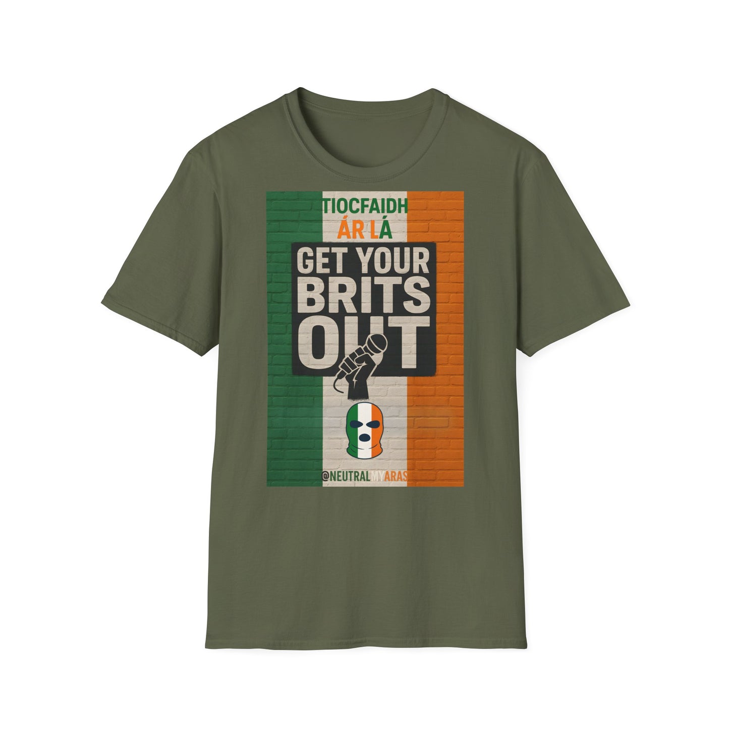 🔥 "GET YOUR BRITS OUT" Tiocfaidh Ár Lá T-shirt ☘️
