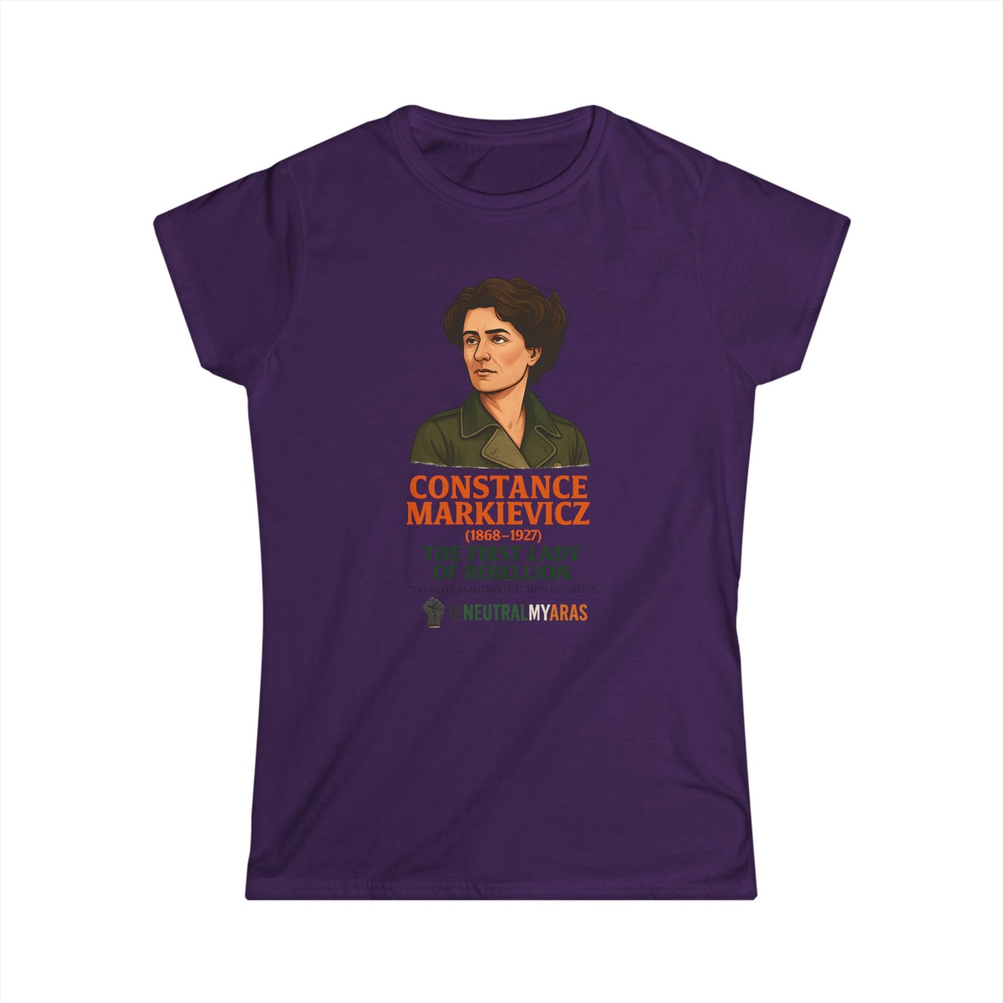 🇮🇪 Constance Markievicz – The First Lady of Rebellion 🇮🇪 - Women's Softstyle Tee