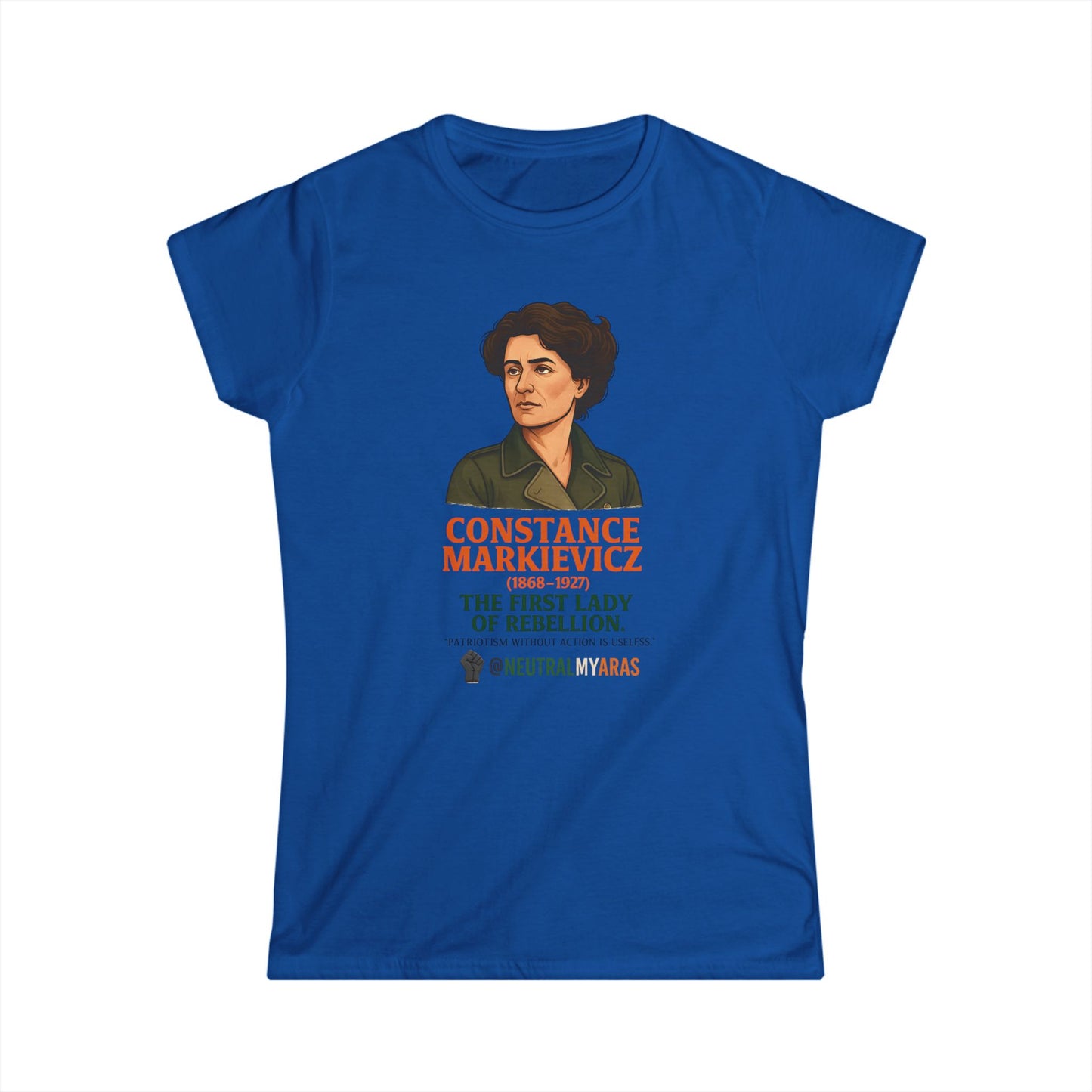 🇮🇪 Constance Markievicz – The First Lady of Rebellion 🇮🇪 - Women's Softstyle Tee