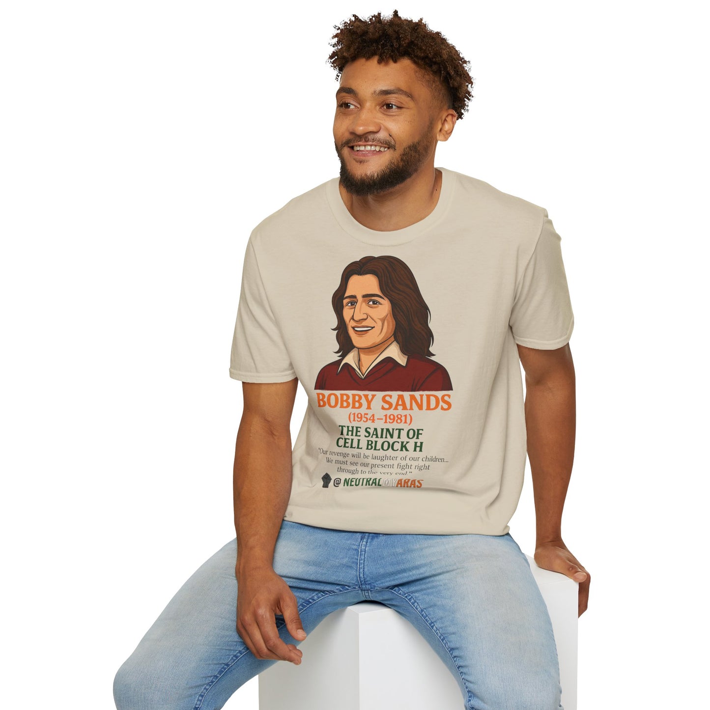 🟧 Bobby Sands – The Saint of Cell Block H T-Shirt ☘️