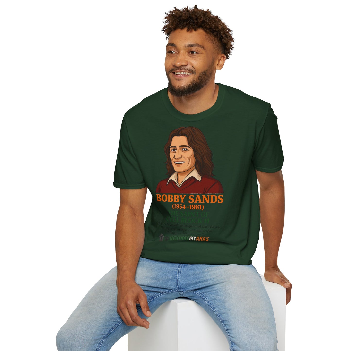 🟧 Bobby Sands – The Saint of Cell Block H T-Shirt ☘️