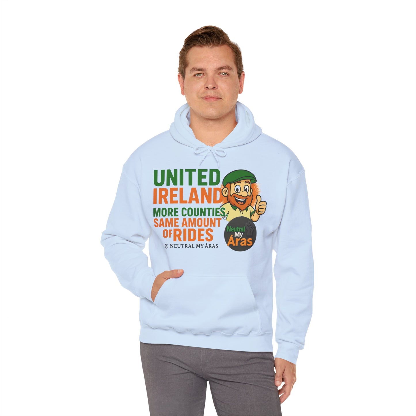 "UNITED IRELAND – MORE COUNTIES, SAME AMOUNT OF RIDES" – The Only Thing That’s Changing is the Territory - United Ireland Graphic Hoodie
