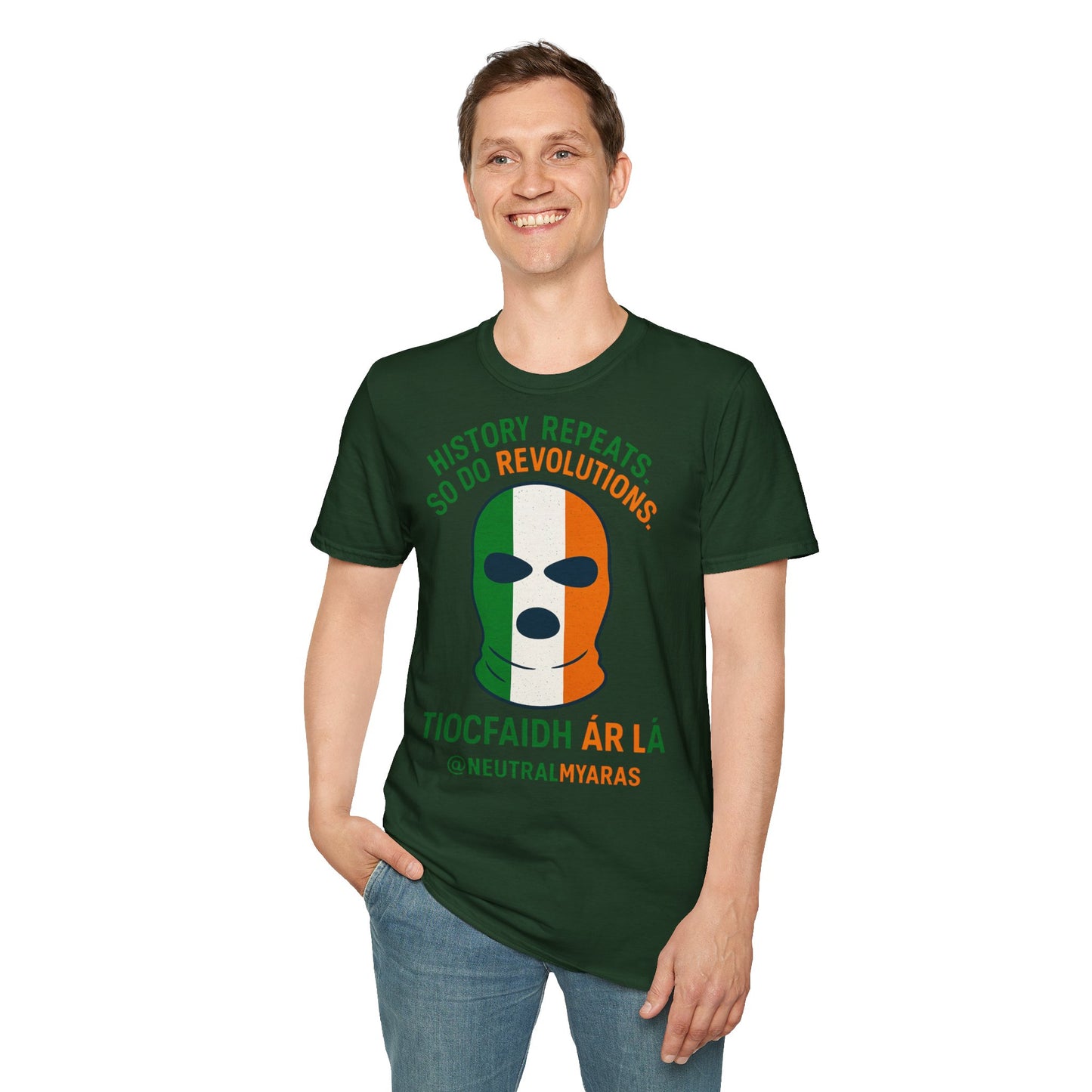 🔥 HISTORY REPEATS, SO DO REVOLUTIONS – TIOCFHAIDH ÁR LÁ T-SHIRT ☘️