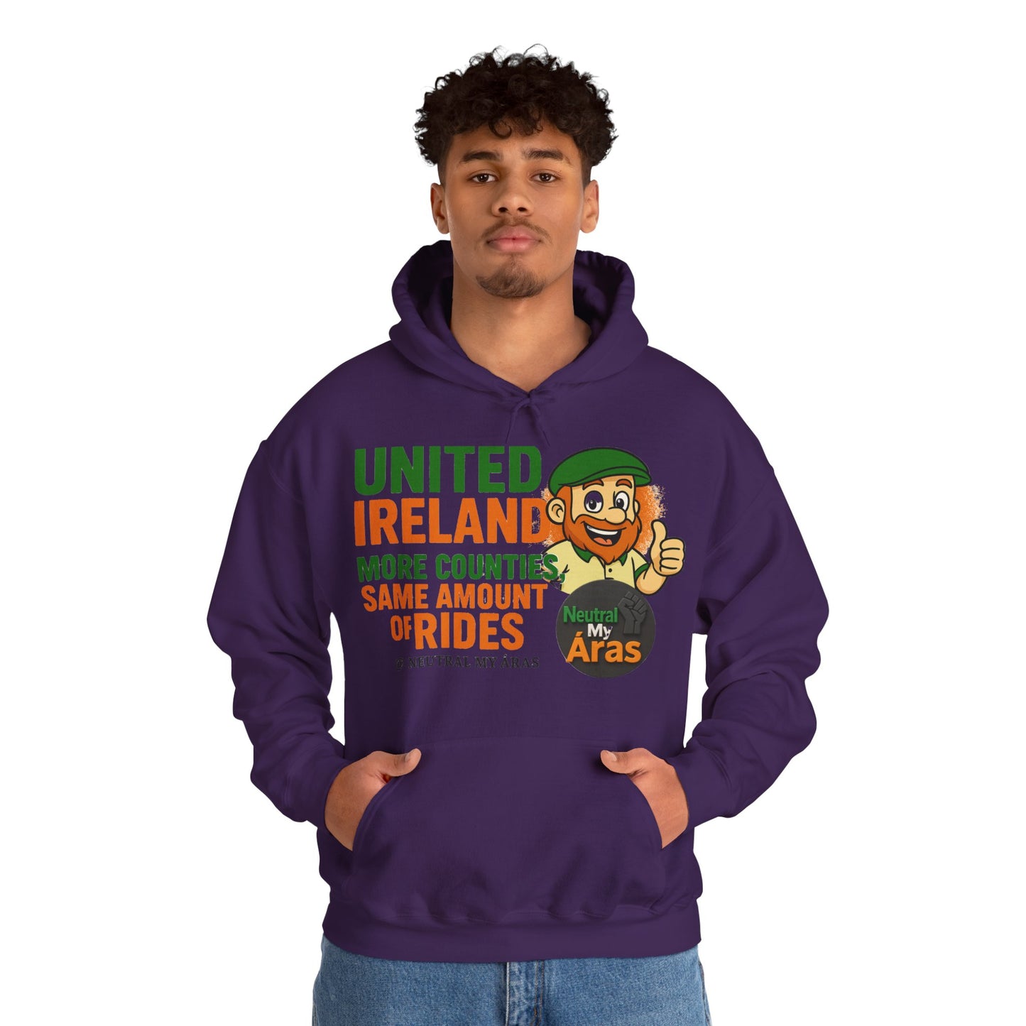 "UNITED IRELAND – MORE COUNTIES, SAME AMOUNT OF RIDES" – The Only Thing That’s Changing is the Territory - United Ireland Graphic Hoodie