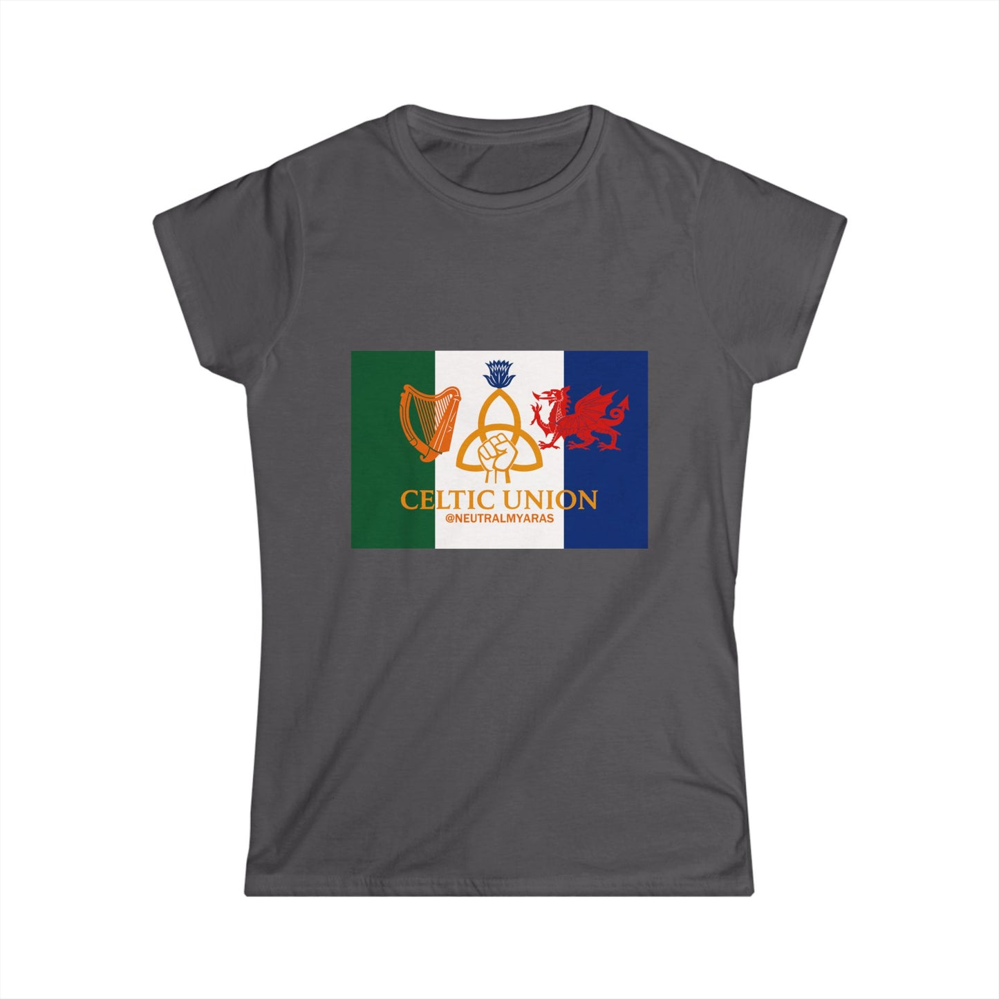 Women's CELTIC UNION FLAG Softstyle Tee