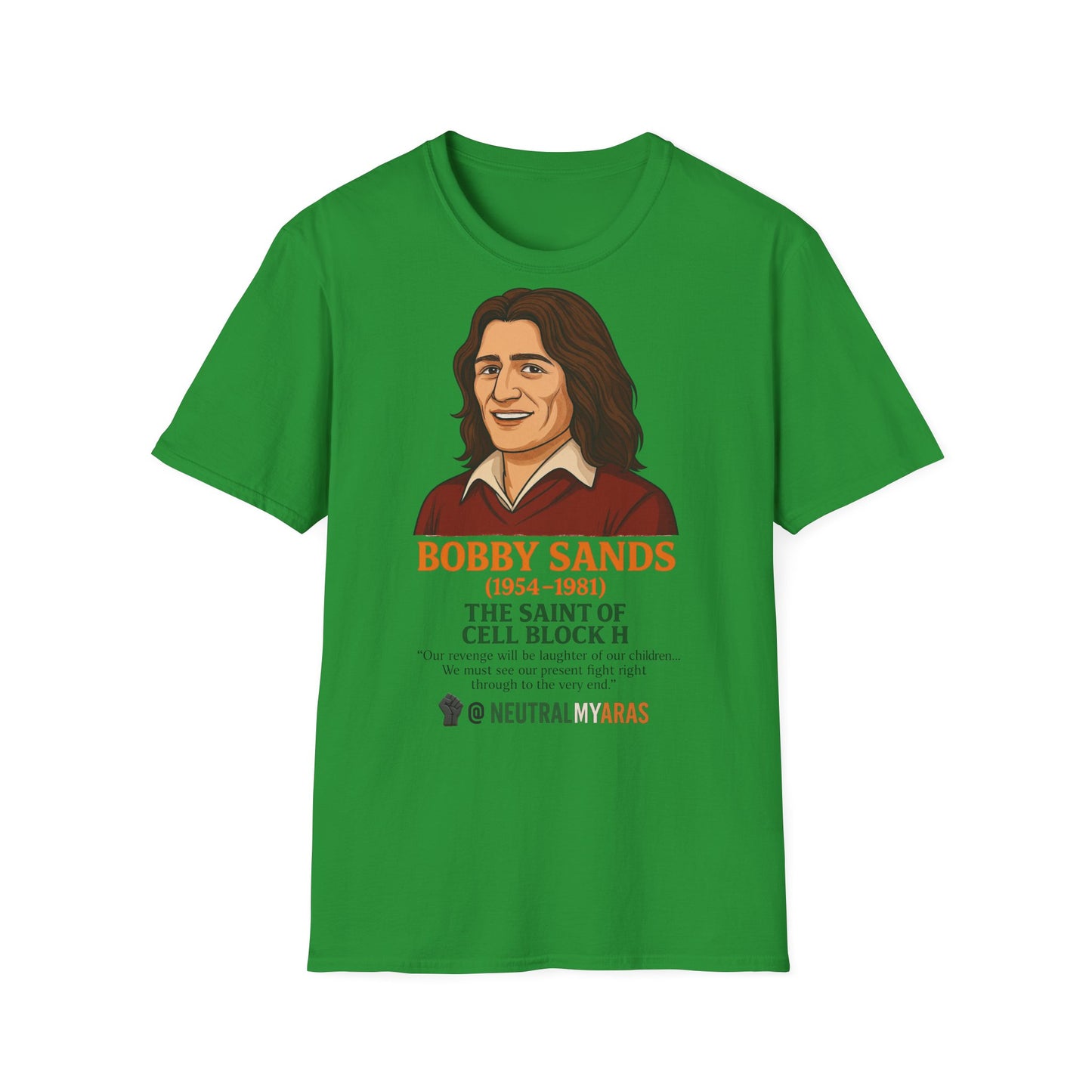 🟧 Bobby Sands – The Saint of Cell Block H T-Shirt ☘️