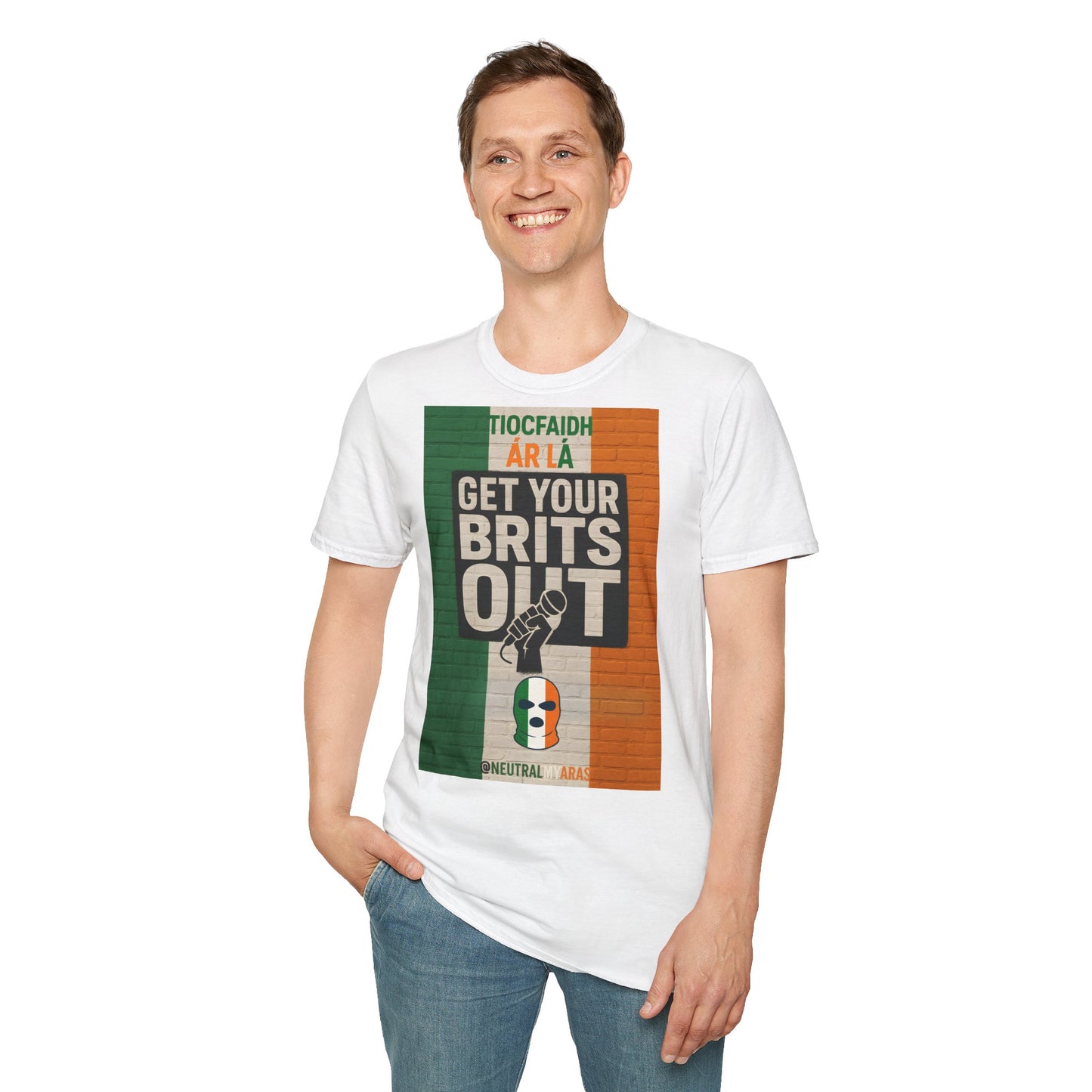 🔥 "GET YOUR BRITS OUT" Tiocfaidh Ár Lá T-shirt ☘️