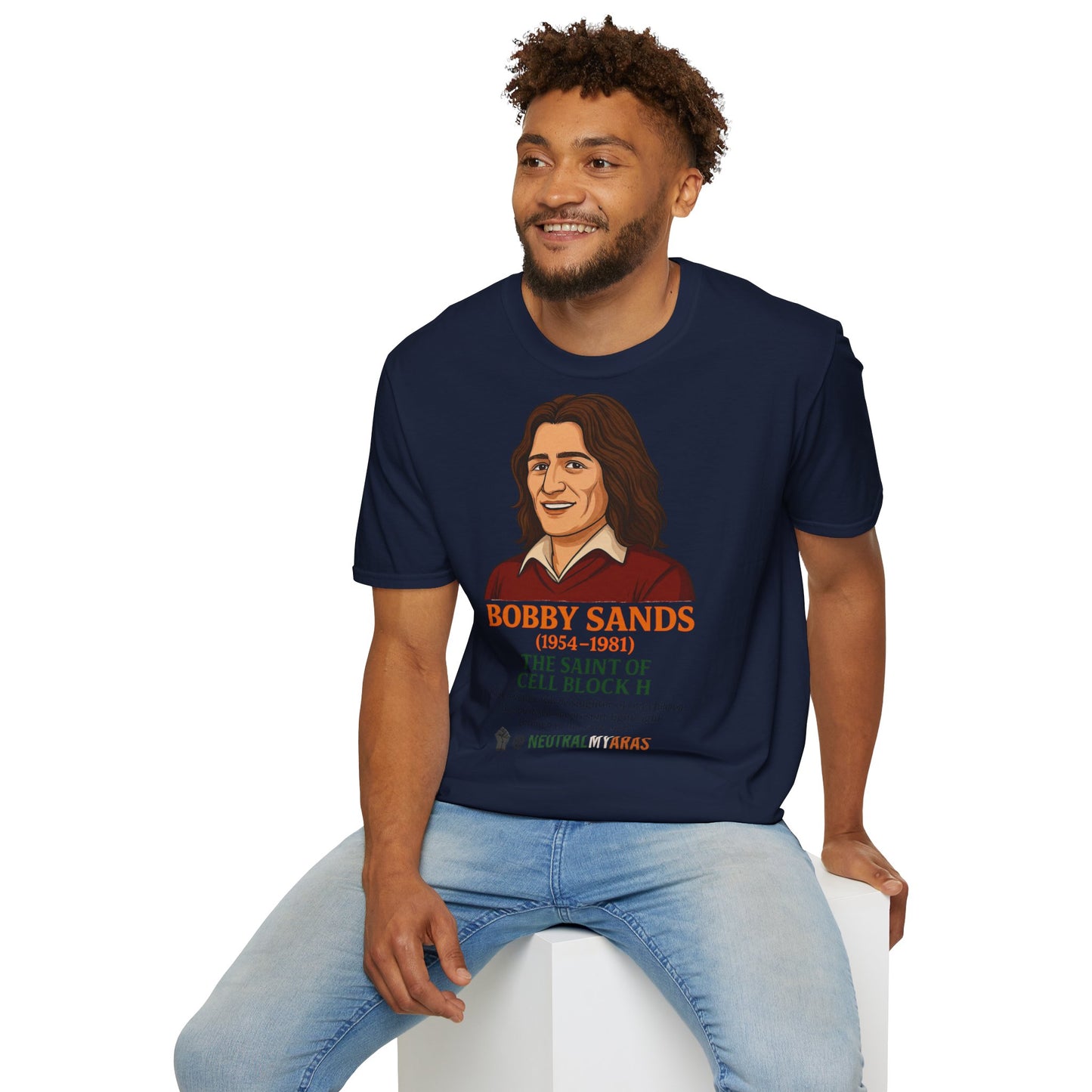 🟧 Bobby Sands – The Saint of Cell Block H T-Shirt ☘️
