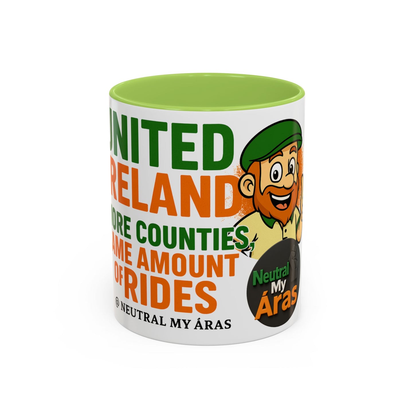 Copy of ☕ United Ireland Mug – "More Counties, Same Amount of Rides" Luck Of The Irish Coffee Mug, St. Patrick's Day Gift, Irish Pride Mug, Fun Irish Decor, Unique Coffee Cup