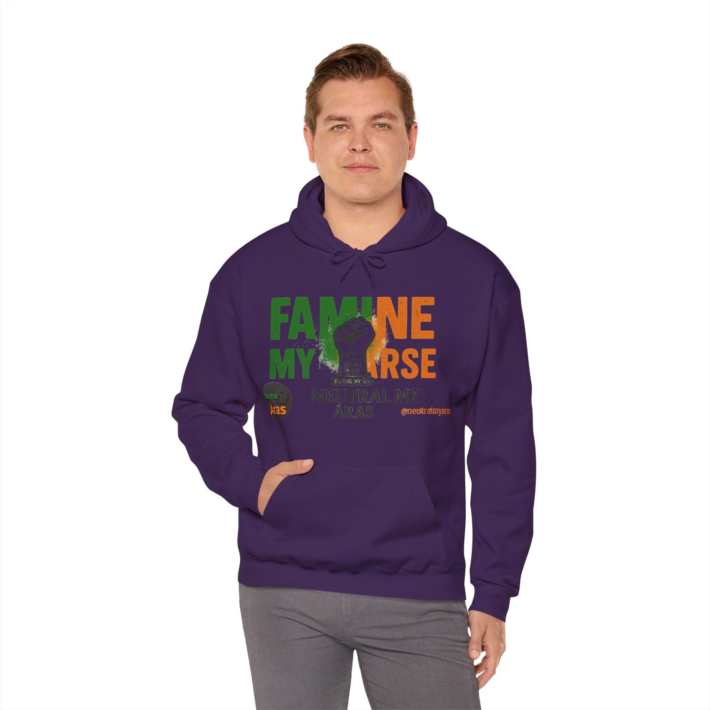 "FAMINE MY ARSE" – The Hoodie That Speaks Truth, and a Bit of Cheek
