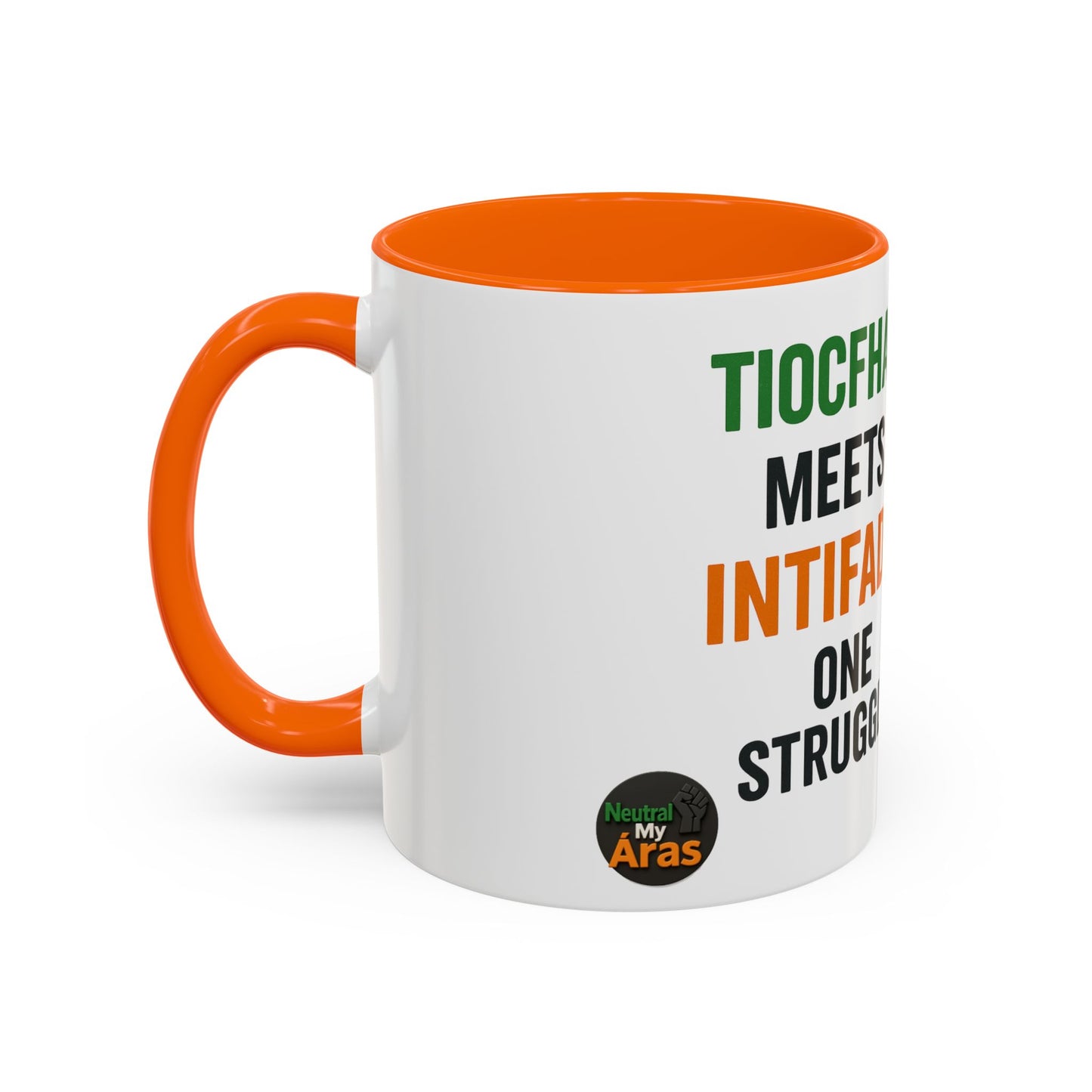 ☕ Tiocfaidh ár lá Meets Intifada – One Struggle - Paddystinian Mug