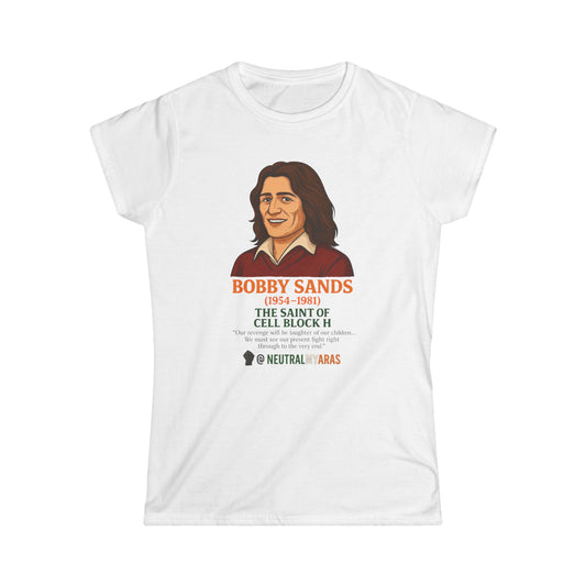 Women's Softstyle Tee 🟧 Bobby Sands – The Saint of Cell Block H