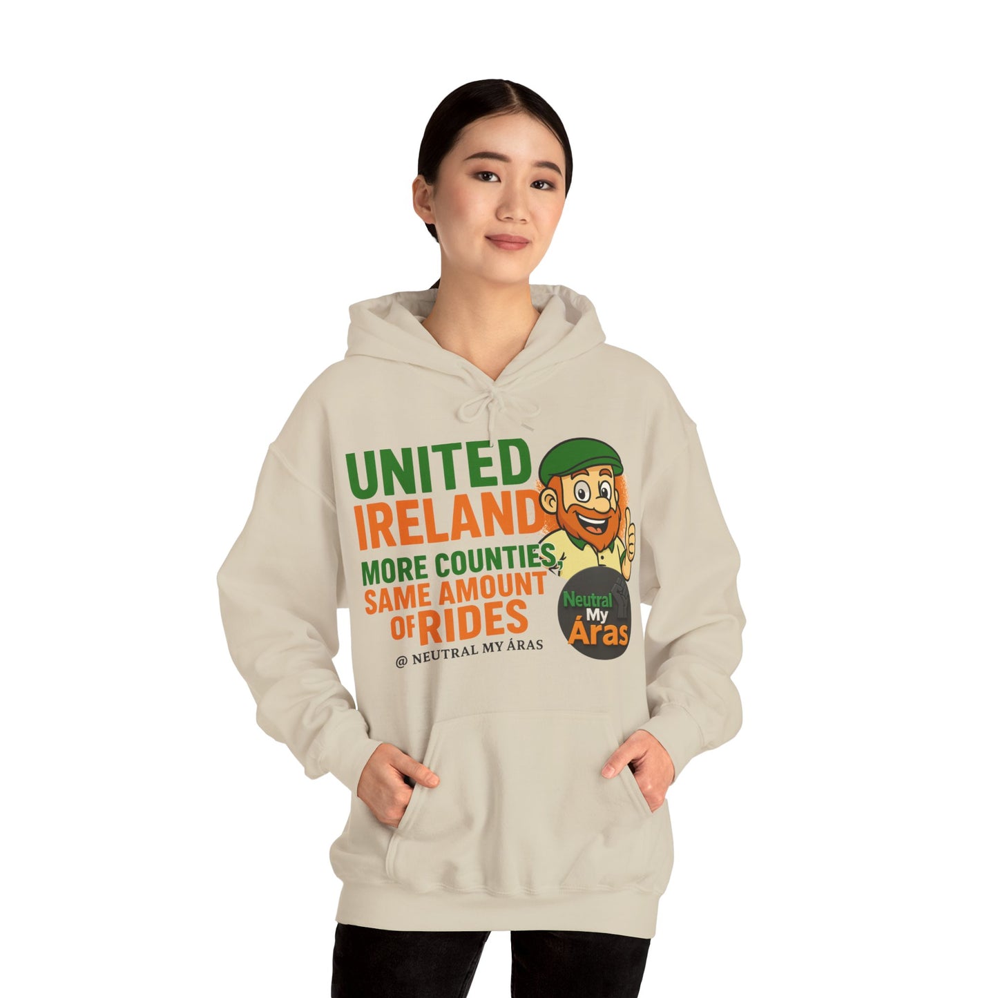 "UNITED IRELAND – MORE COUNTIES, SAME AMOUNT OF RIDES" – The Only Thing That’s Changing is the Territory - United Ireland Graphic Hoodie