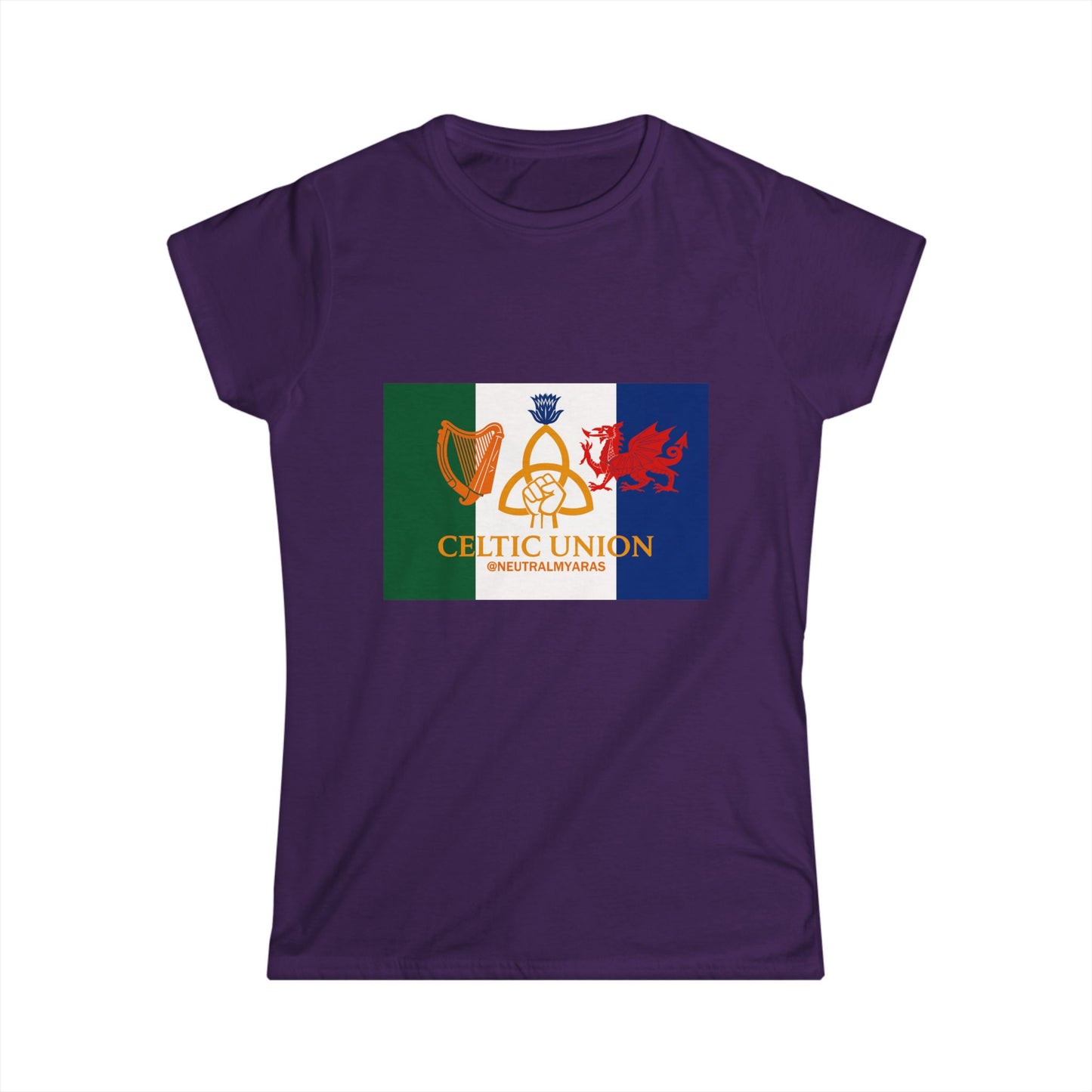 Women's CELTIC UNION FLAG Softstyle Tee