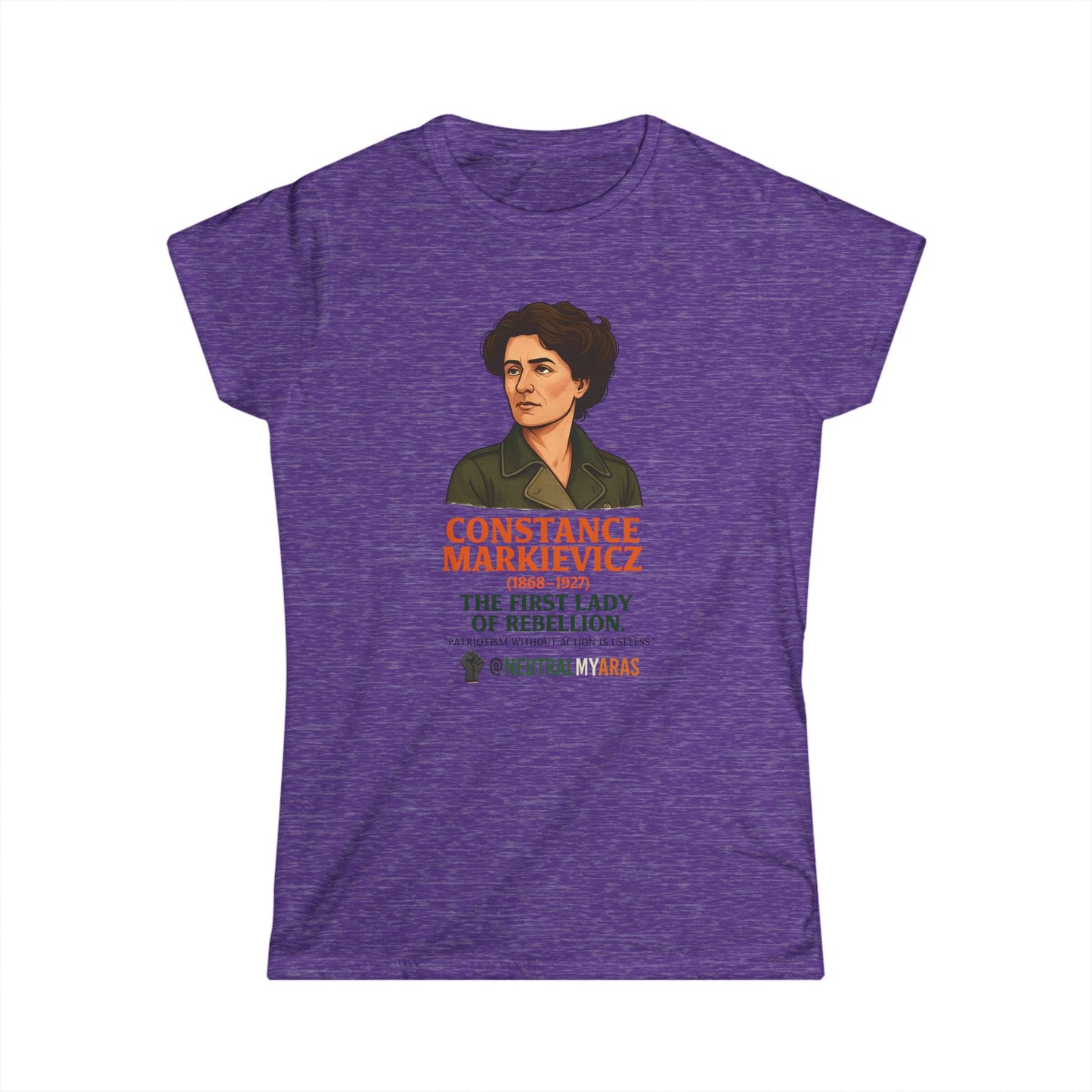 🇮🇪 Constance Markievicz – The First Lady of Rebellion 🇮🇪 - Women's Softstyle Tee