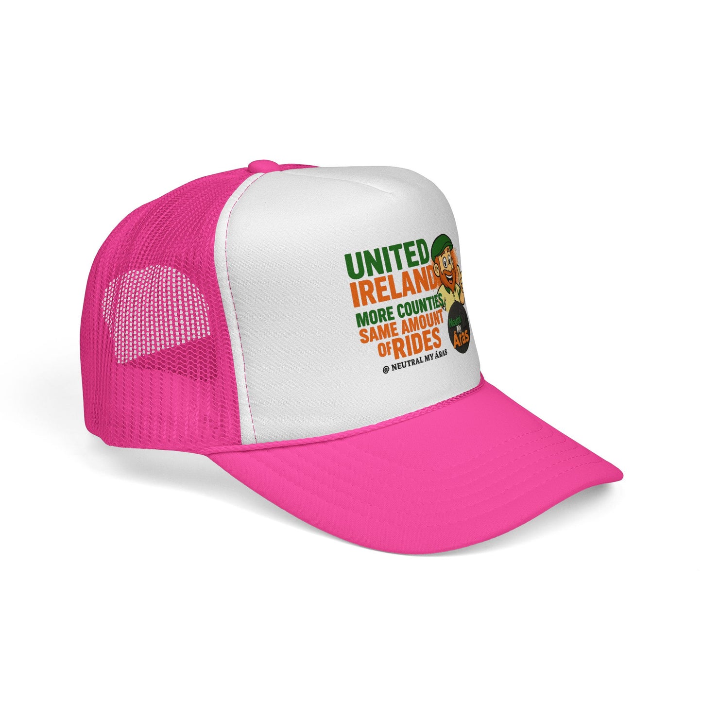Copy of 🧢 United Ireland Trucker Hat – "More Counties, Same Amount of Rides" Fun Irish Hat, St. Patrick's Day Gift, Casual Outdoor Wear, Festival Accessory, Unique Gift Idea