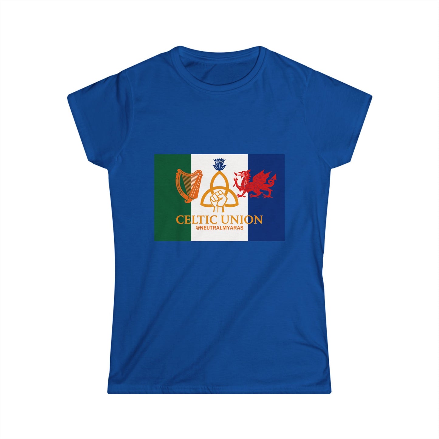 Women's CELTIC UNION FLAG Softstyle Tee