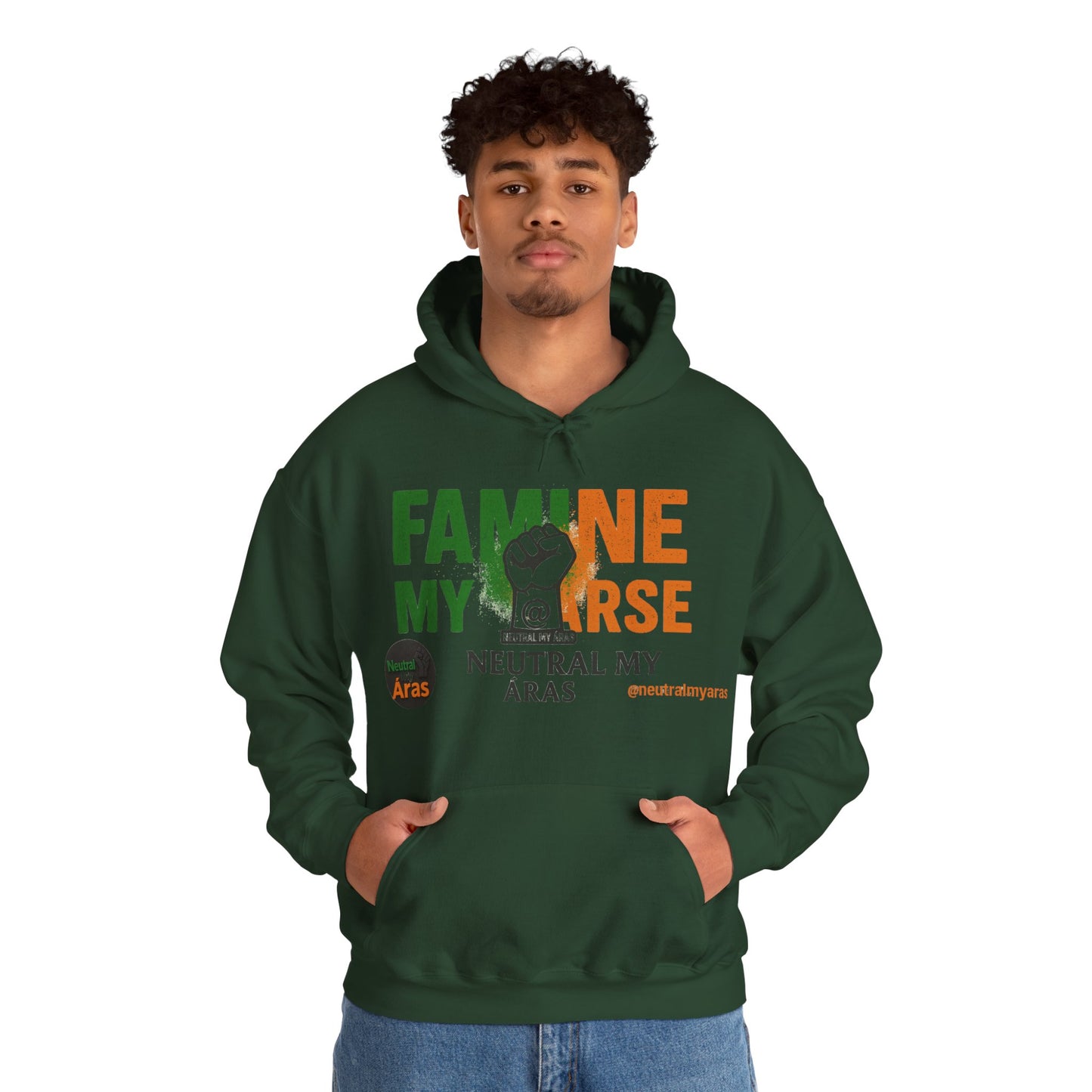 "FAMINE MY ARSE" – The Hoodie That Speaks Truth, and a Bit of Cheek