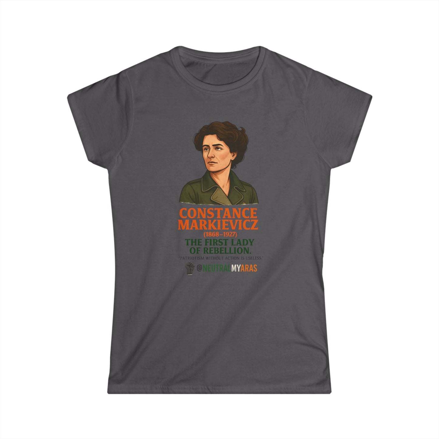 🇮🇪 Constance Markievicz – The First Lady of Rebellion 🇮🇪 - Women's Softstyle Tee