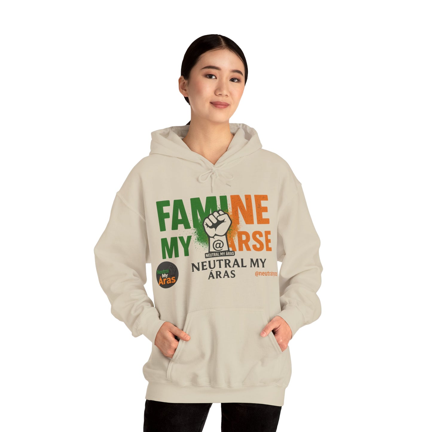 "FAMINE MY ARSE" – The Hoodie That Speaks Truth, and a Bit of Cheek