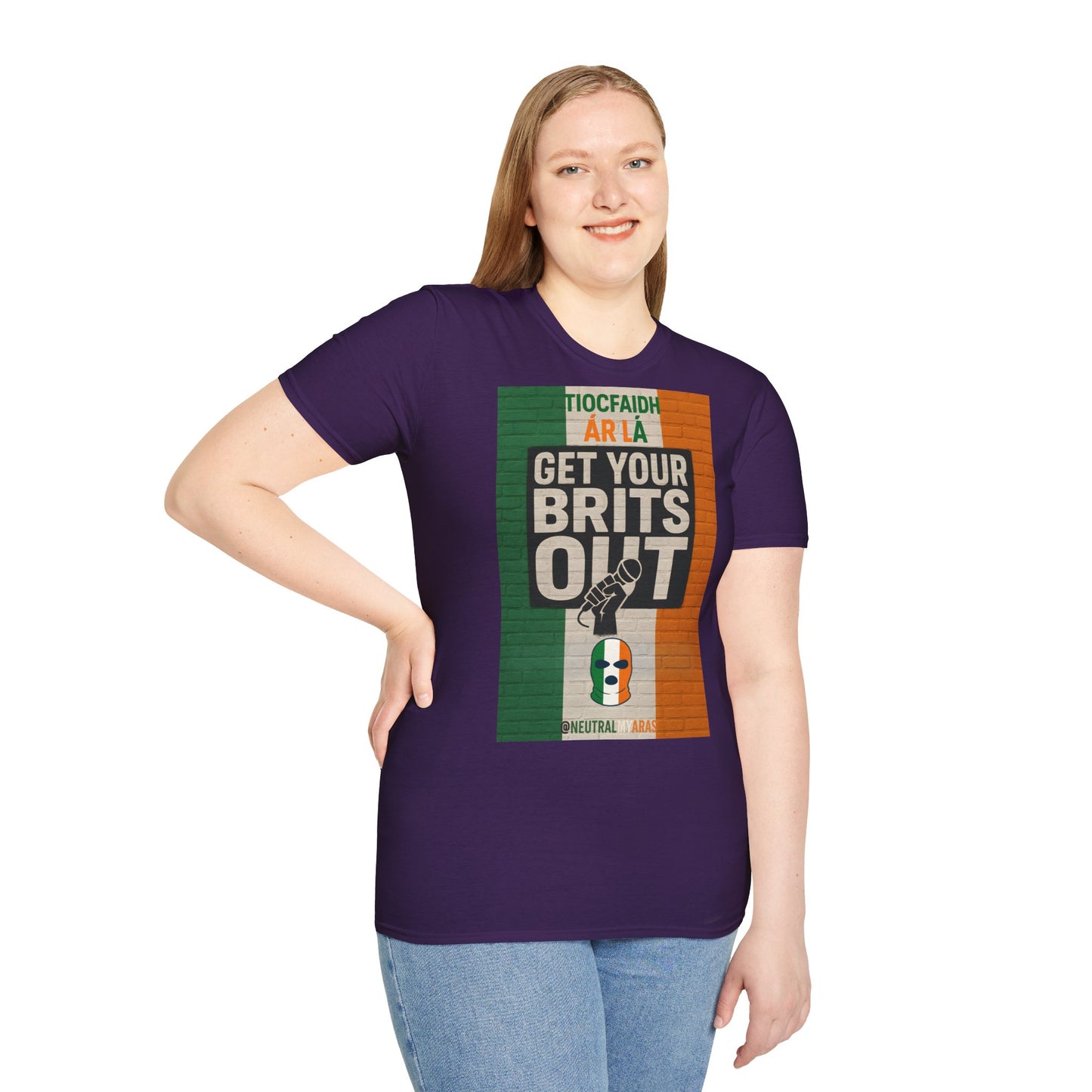 🔥 "GET YOUR BRITS OUT" Tiocfaidh Ár Lá T-shirt ☘️