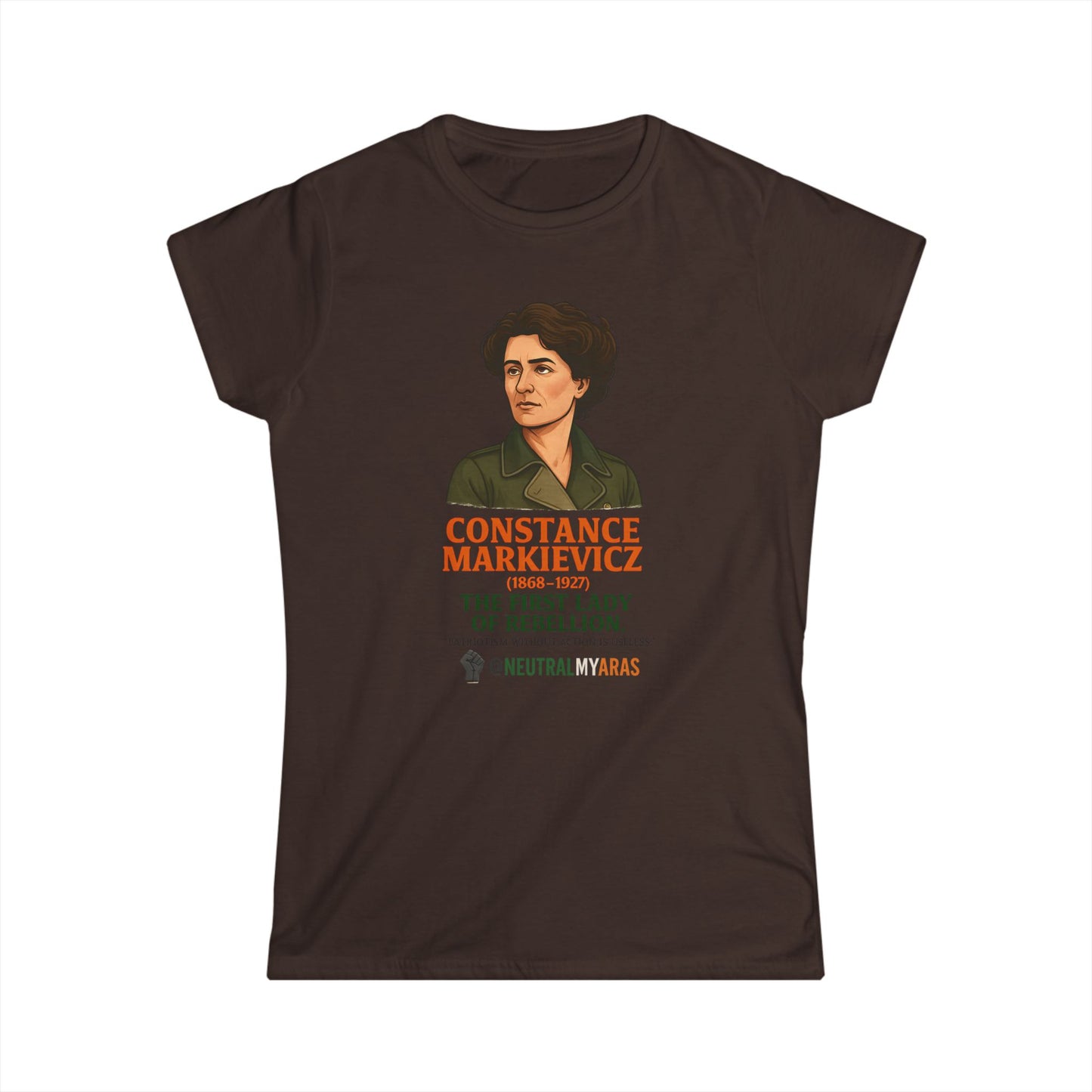 🇮🇪 Constance Markievicz – The First Lady of Rebellion 🇮🇪 - Women's Softstyle Tee