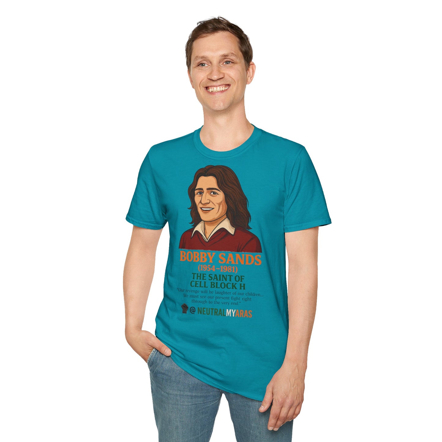 🟧 Bobby Sands – The Saint of Cell Block H T-Shirt ☘️