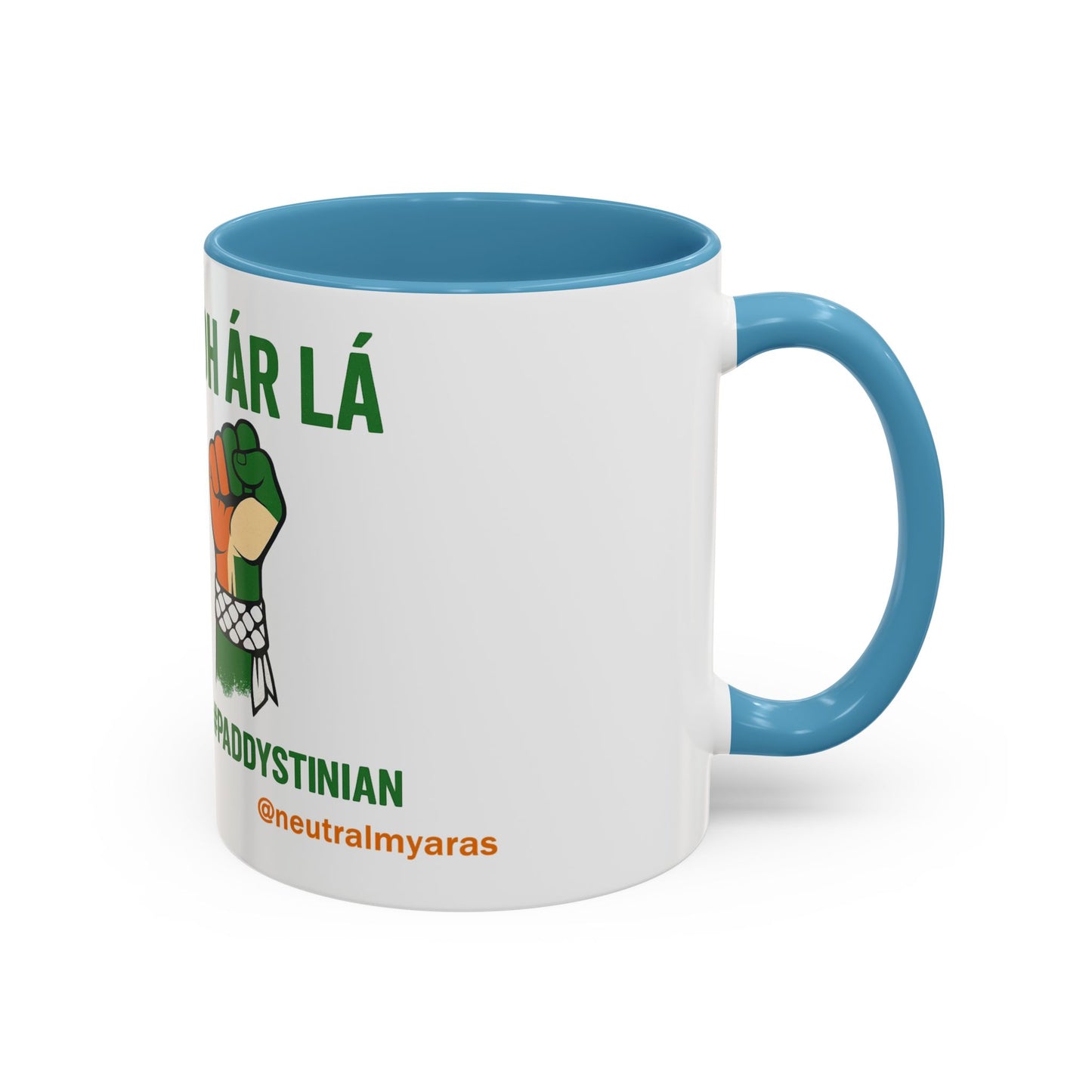 ☕ Tiocfaidh ár lá Meets Intifada – One Struggle - Paddystinian Mug