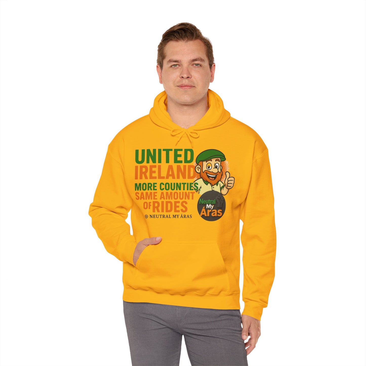 "UNITED IRELAND – MORE COUNTIES, SAME AMOUNT OF RIDES" – The Only Thing That’s Changing is the Territory - United Ireland Graphic Hoodie
