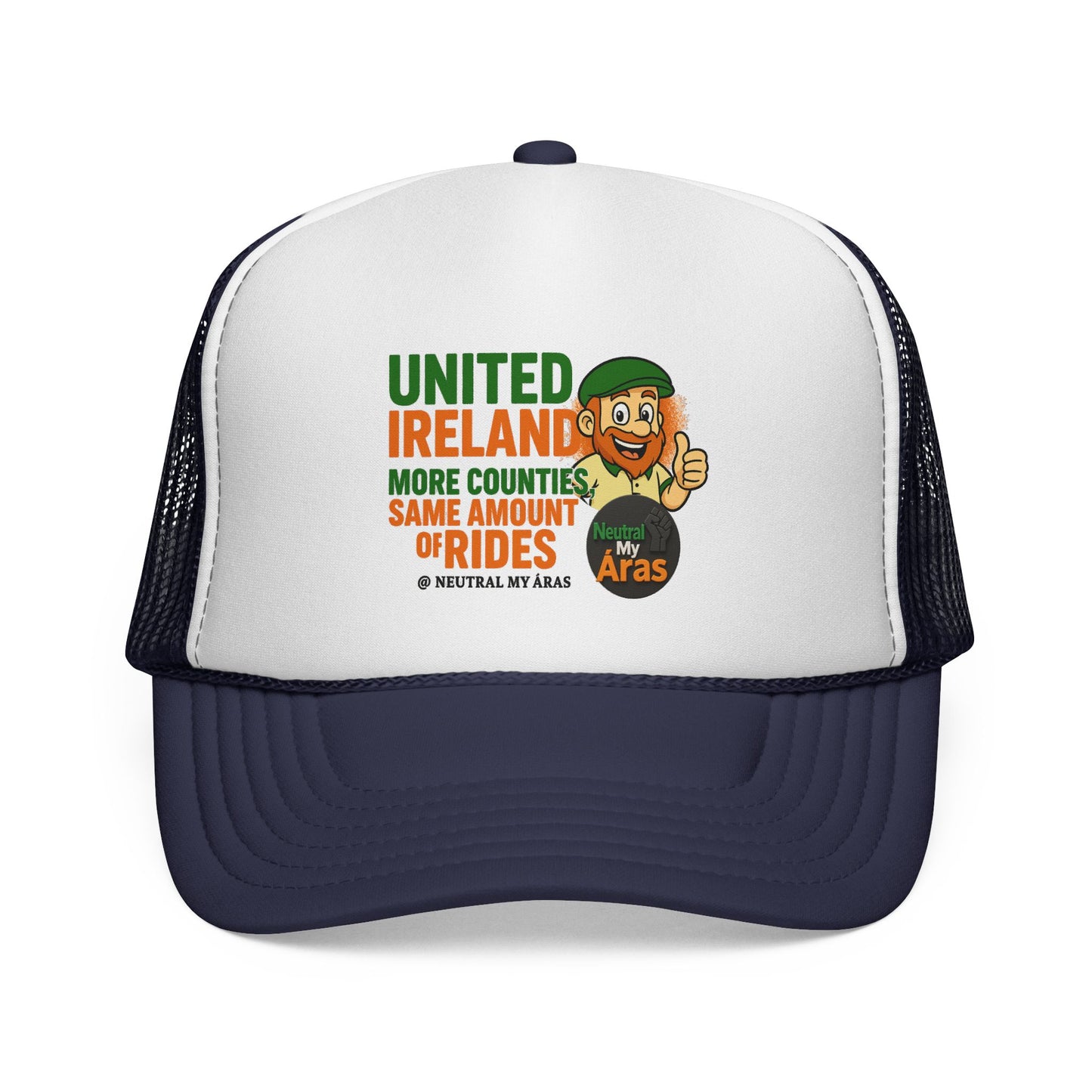 Copy of 🧢 United Ireland Trucker Hat – "More Counties, Same Amount of Rides" Fun Irish Hat, St. Patrick's Day Gift, Casual Outdoor Wear, Festival Accessory, Unique Gift Idea
